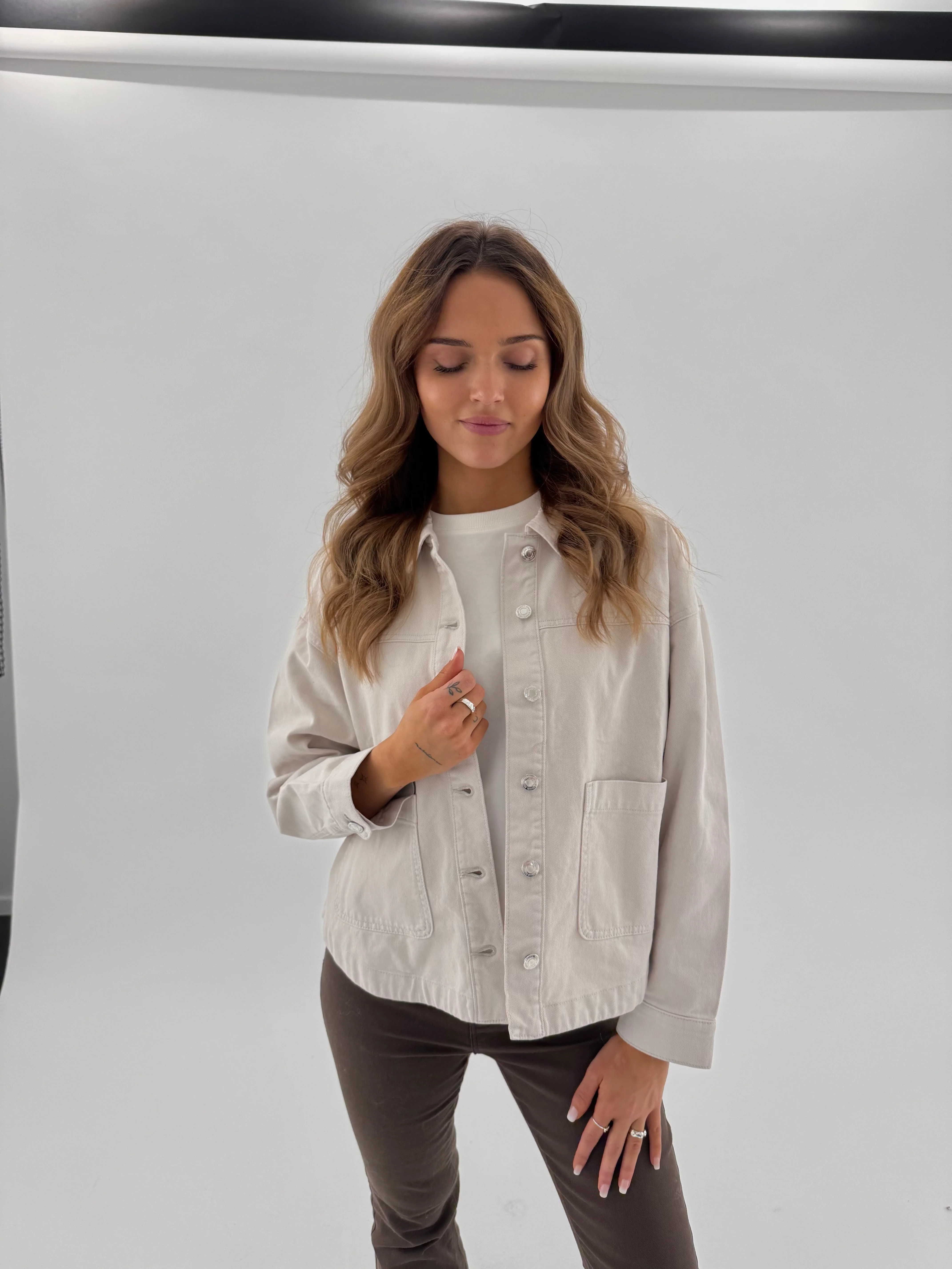 VMJAMIE Denim Jacket - Birch - Image 3