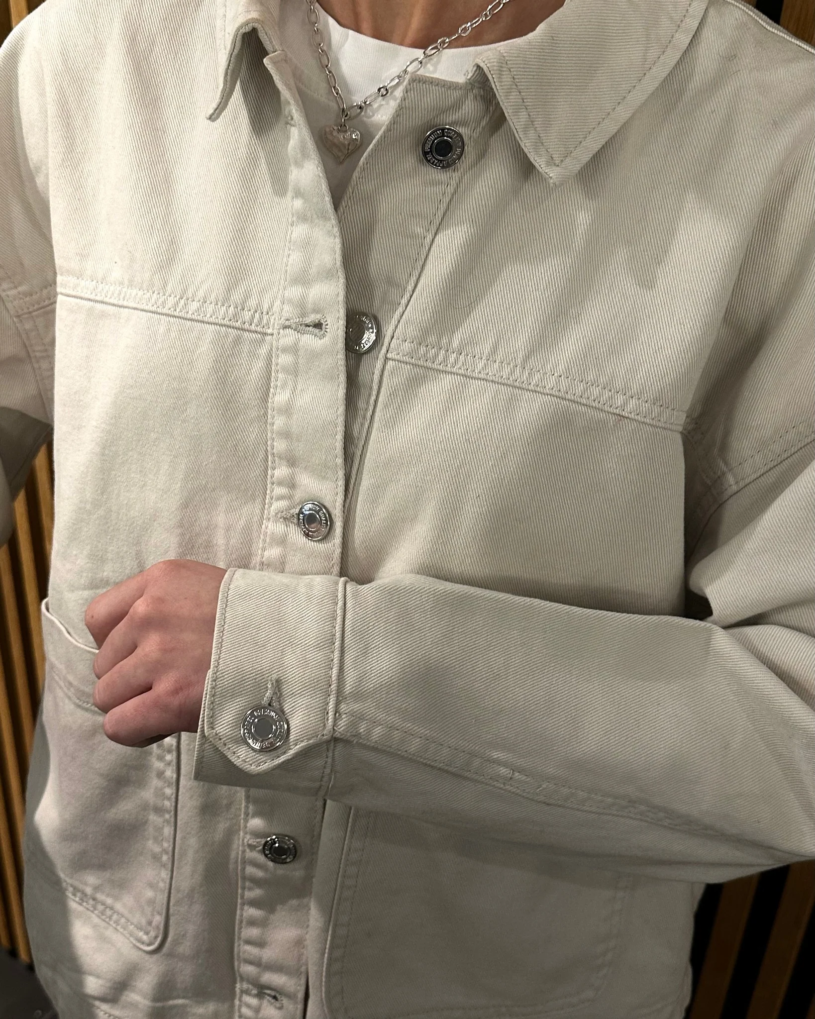 VMJAMIE Denim Jacket - Birch - Image 4