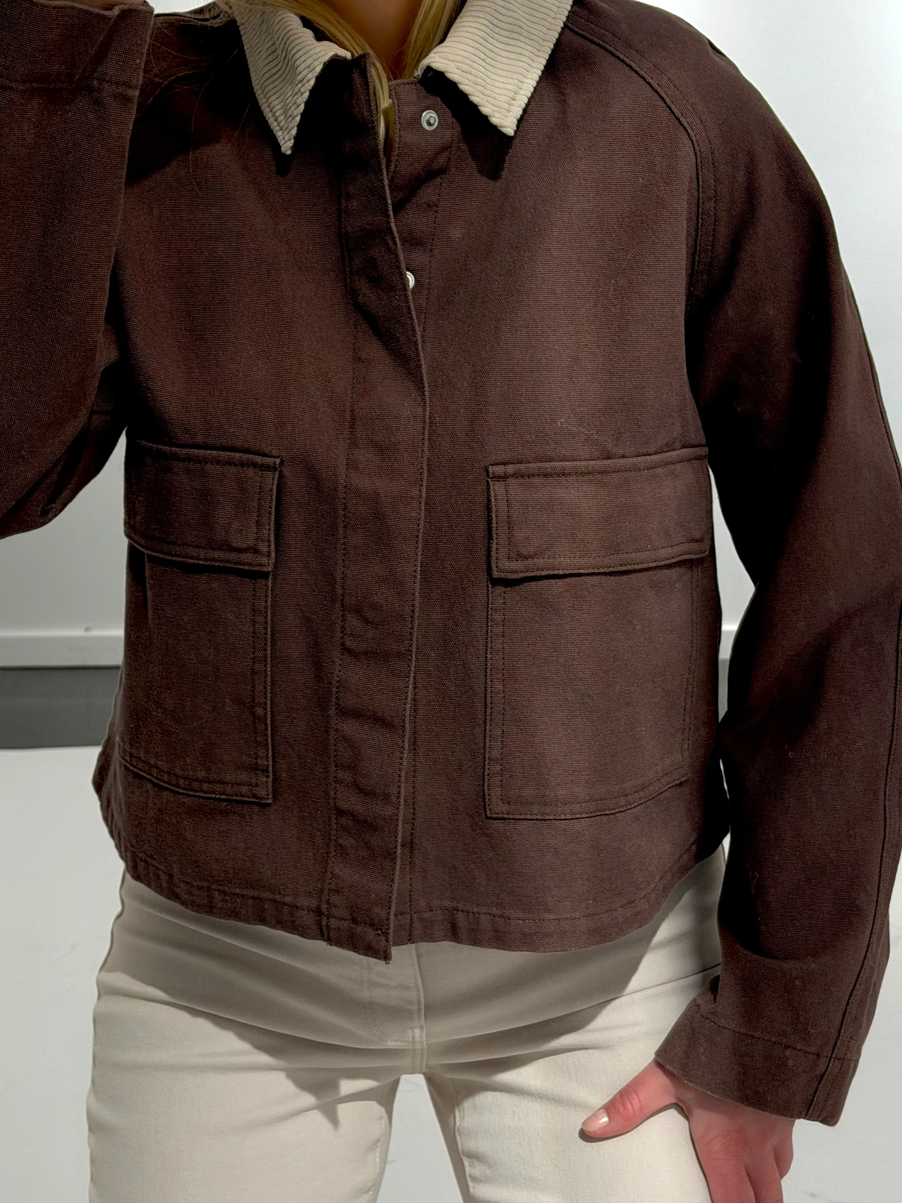 PCBETT Denim Jacket - Coffee Quartz - Image 3