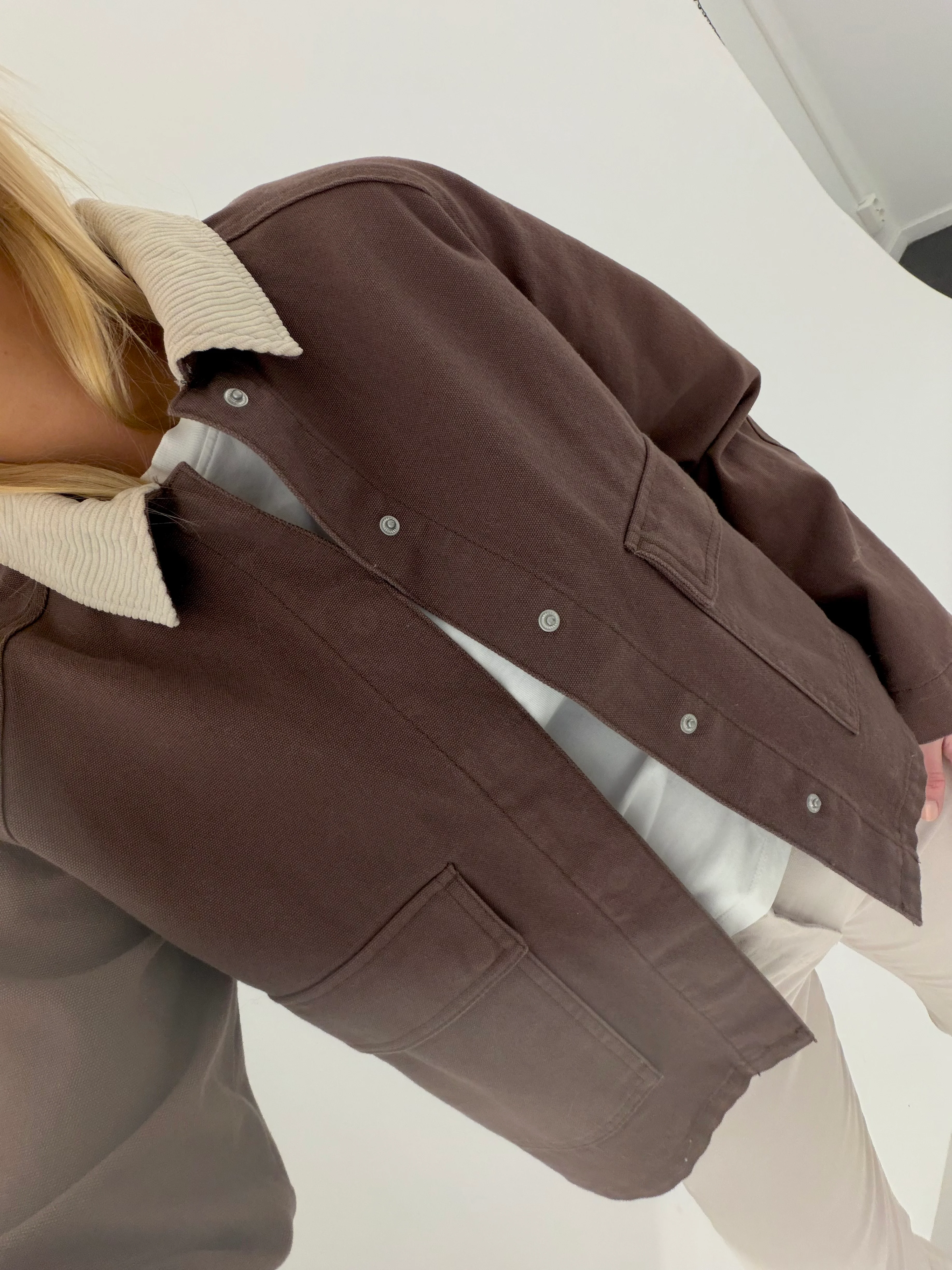 PCBETT Denim Jacket - Coffee Quartz - Image 4