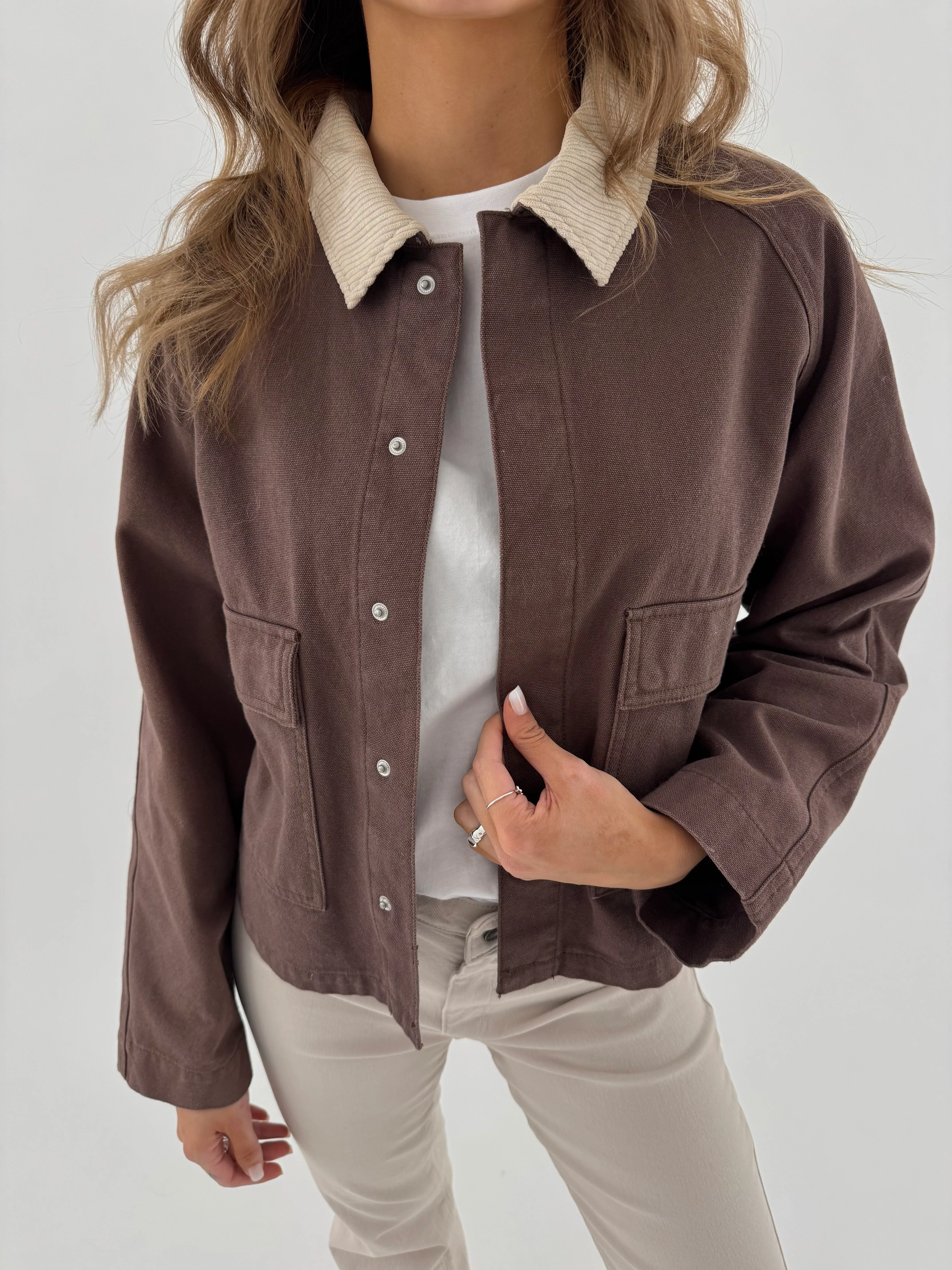 PCBETT Denim Jacket - Coffee Quartz - Image 6