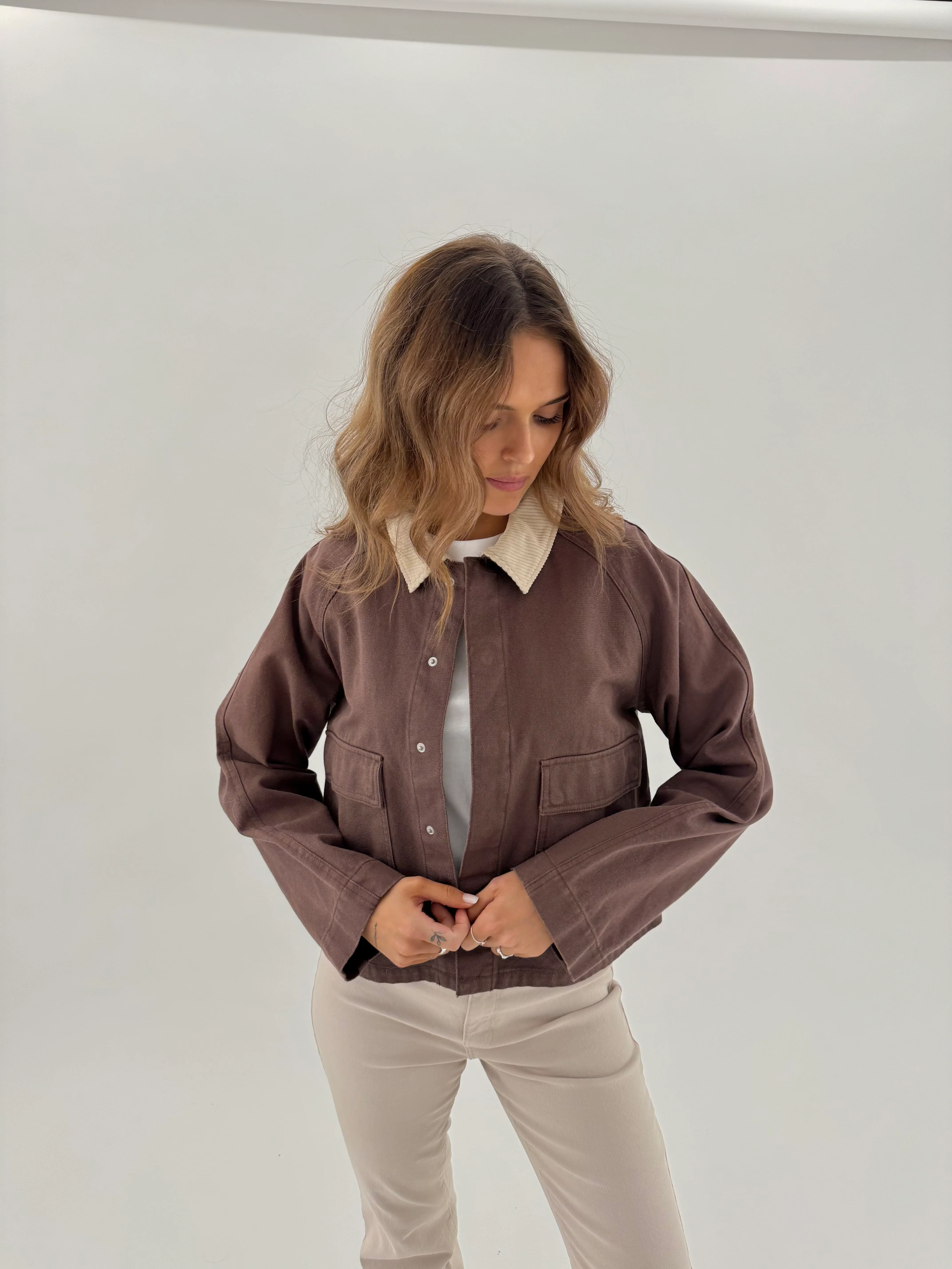 PCBETT Denim Jacket - Coffee Quartz - Image 7