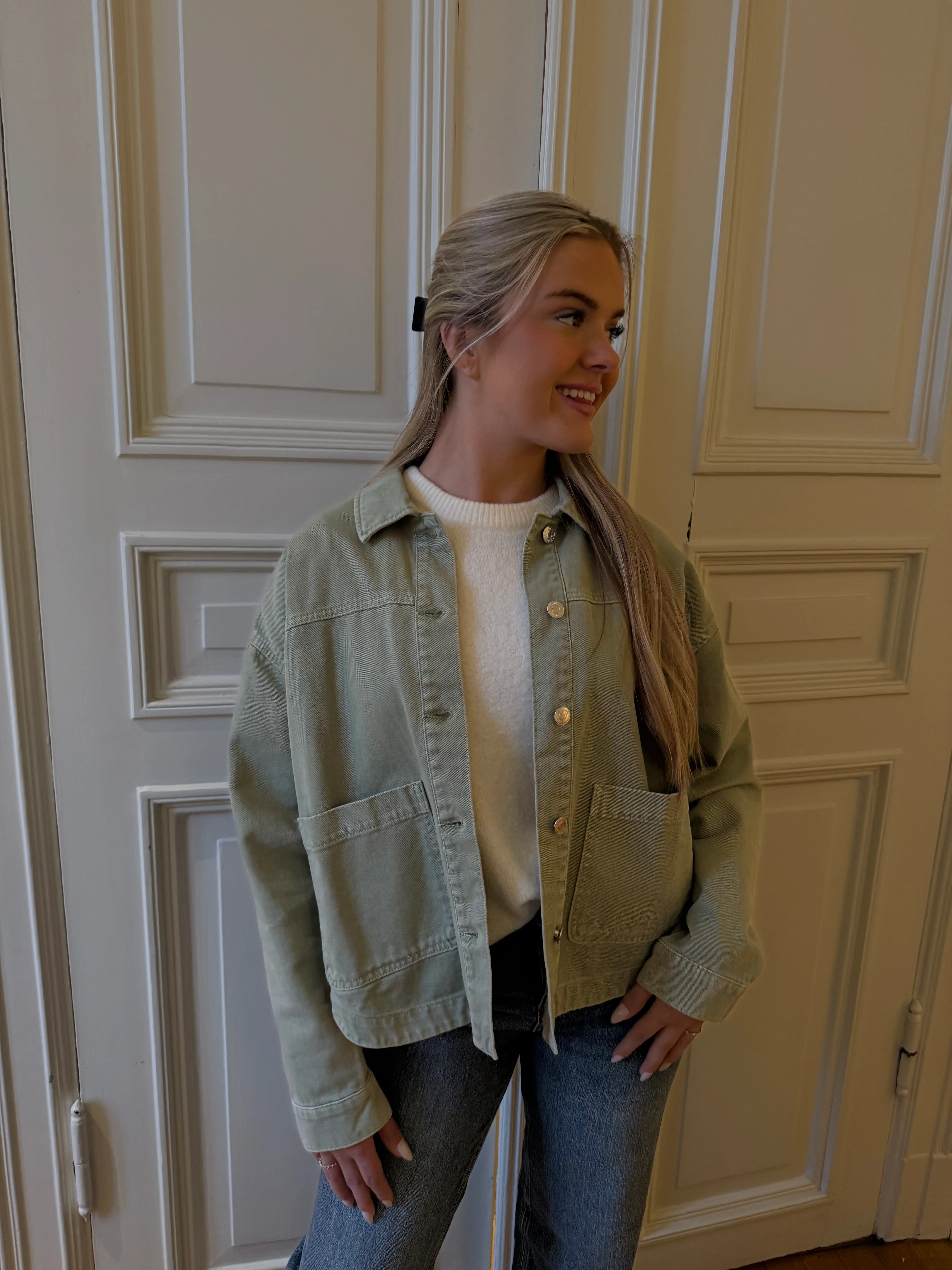 VMJAMIE Denim Jacket - Laurel Wreath - Image 10