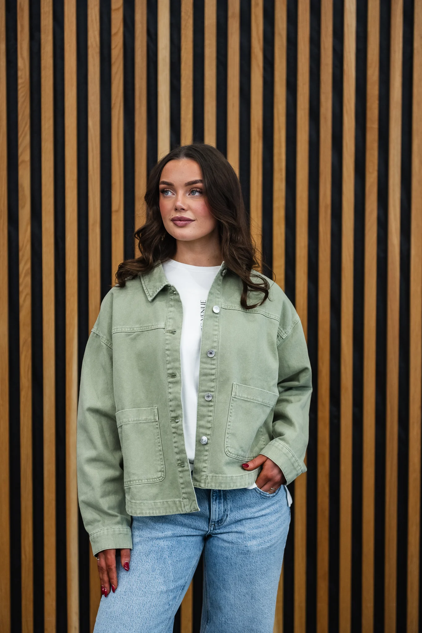 VMJAMIE Denim Jacket - Laurel Wreath - Image 11
