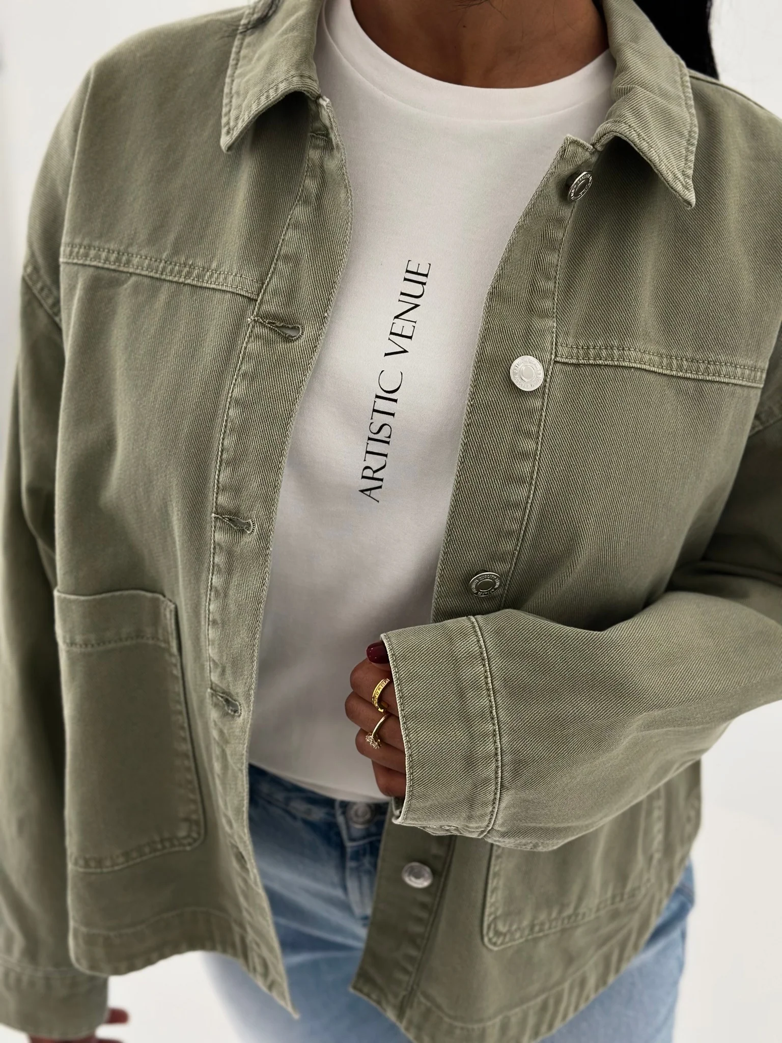 VMJAMIE Denim Jacket - Laurel Wreath - Image 7