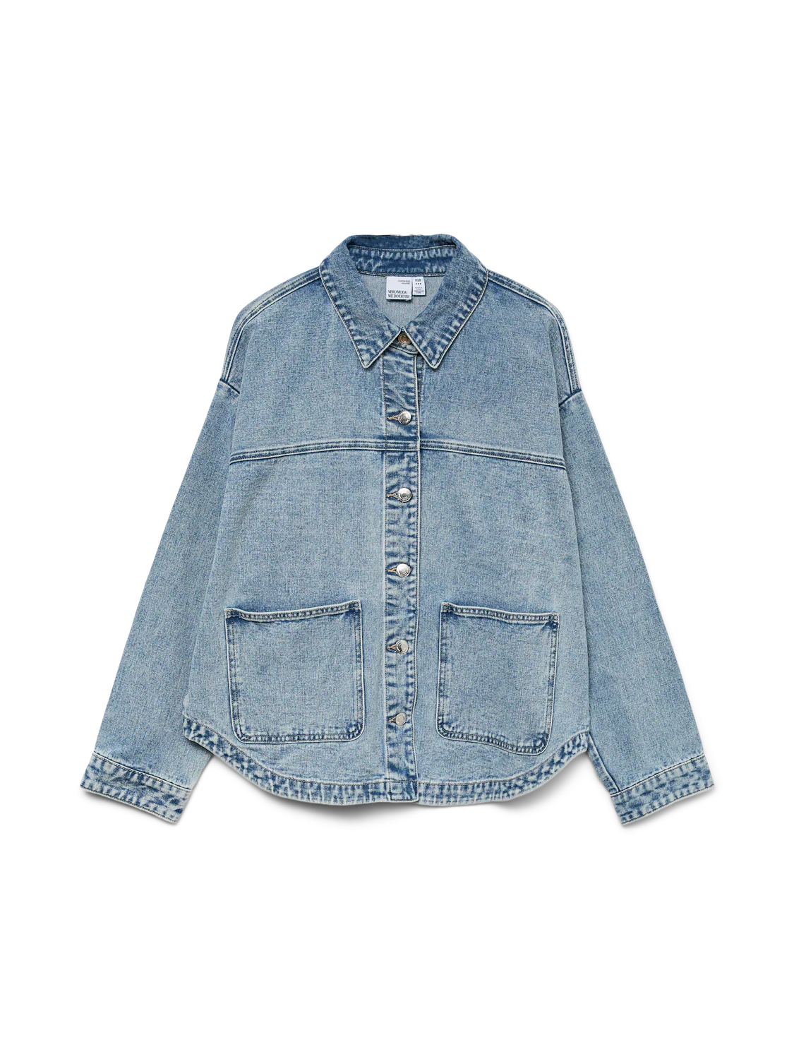 VMJAMIE Denim Jacket - Light Blue Denim - Image 3