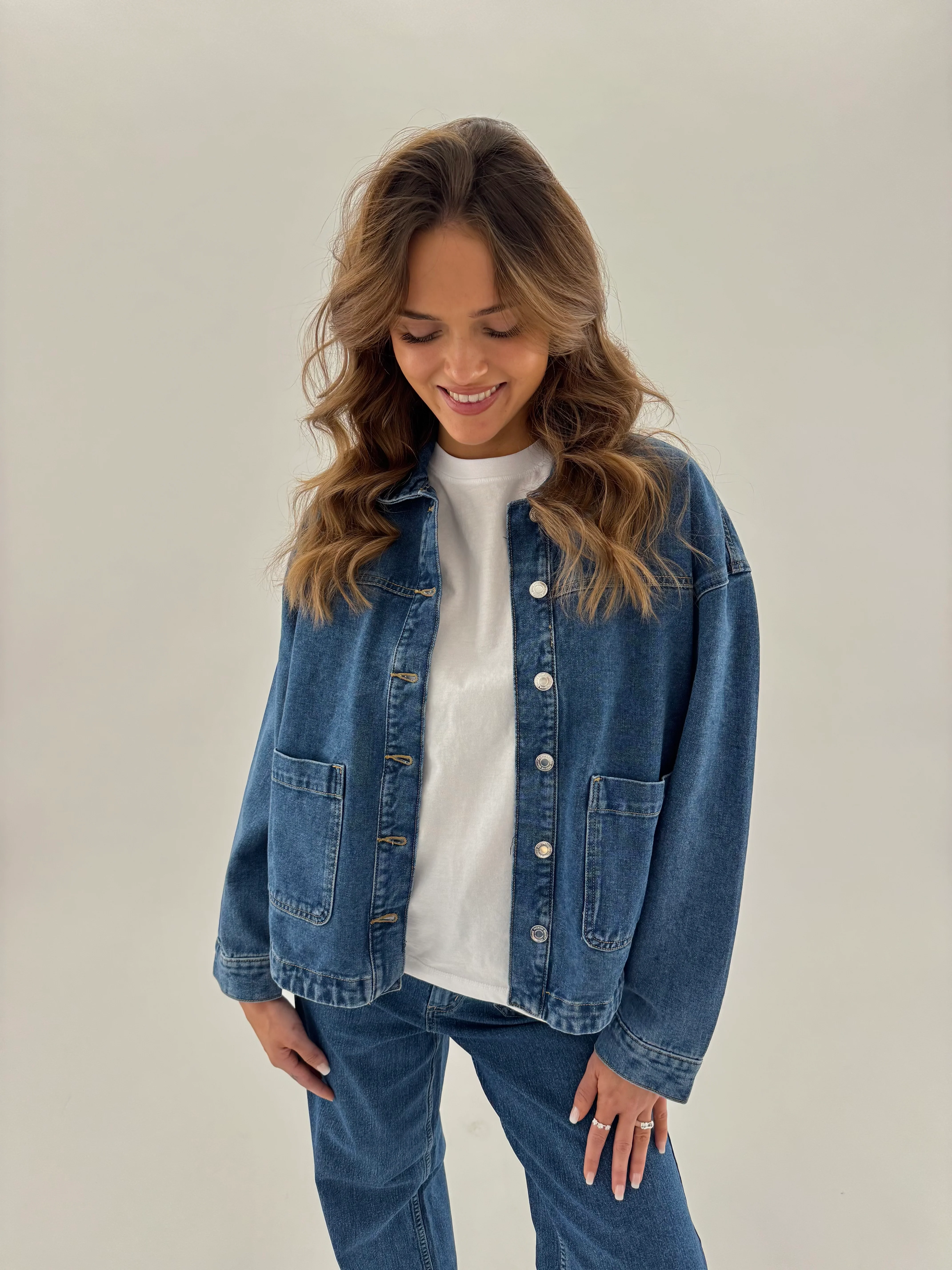 VMJAMIE Denim Jacket - Medium Blue Denim - Image 5