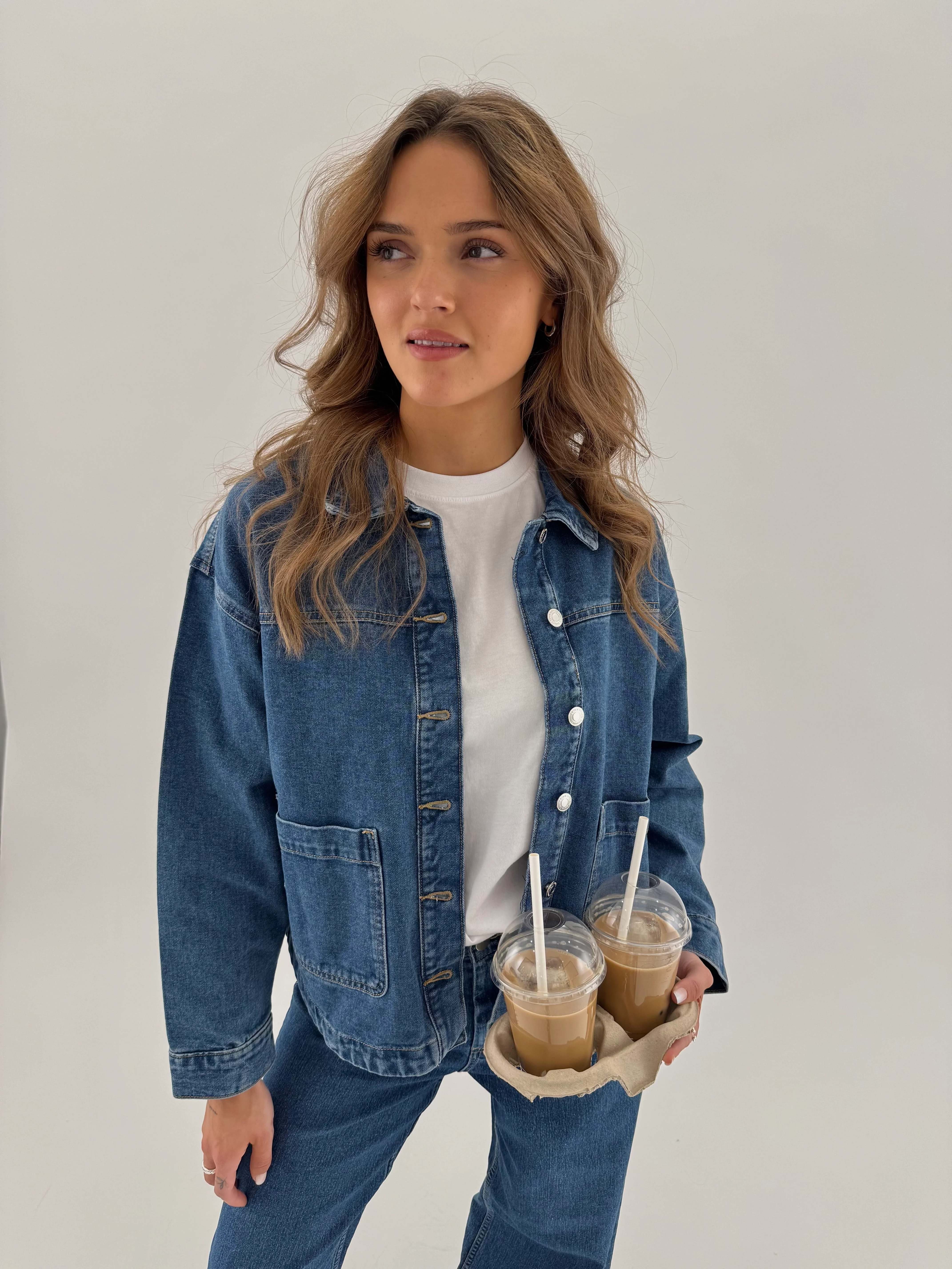VMJAMIE Denim Jacket - Medium Blue Denim - Image 7