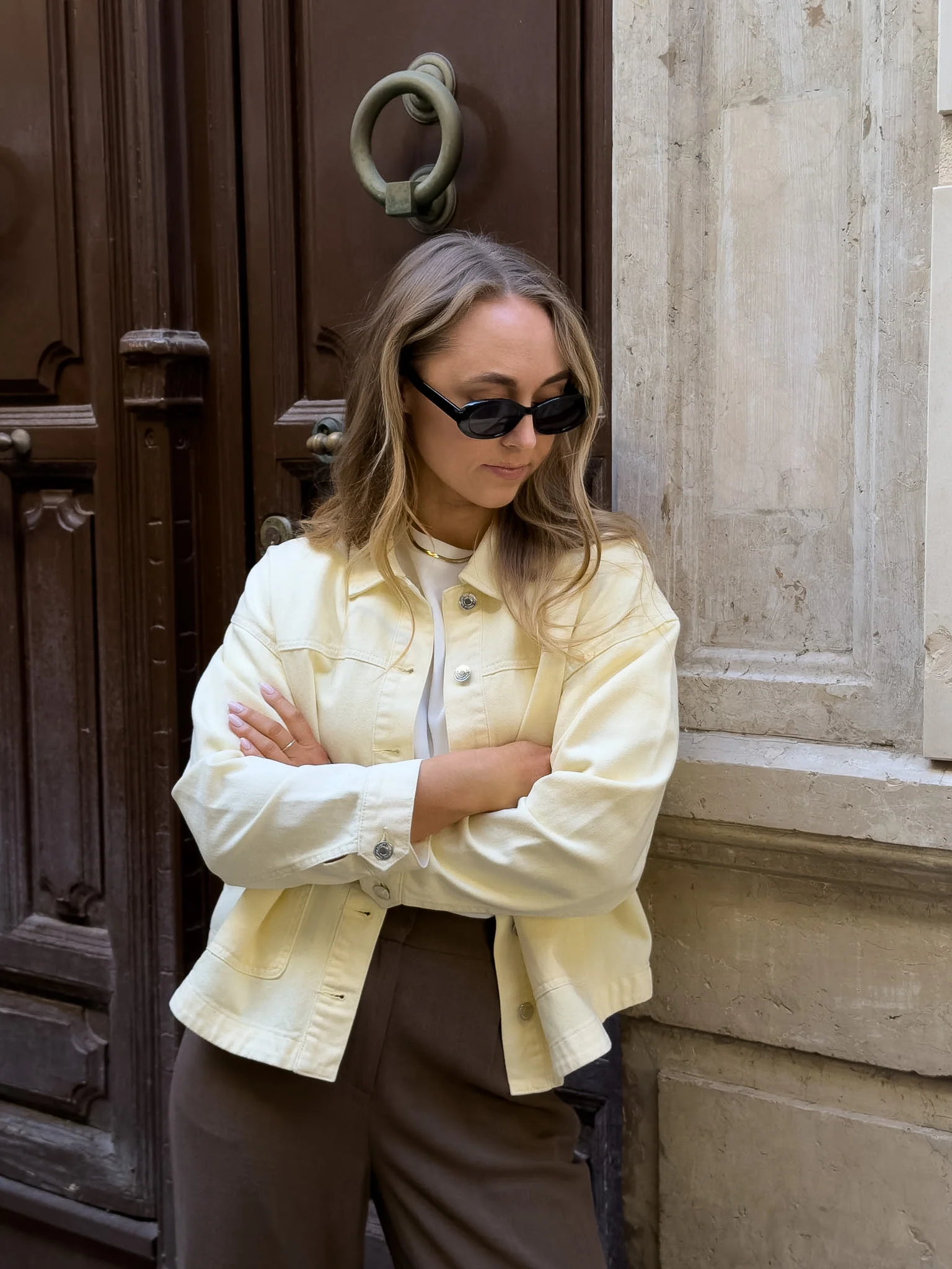VMJAMIE Denim Jacket - Mellow Yellow - Image 2