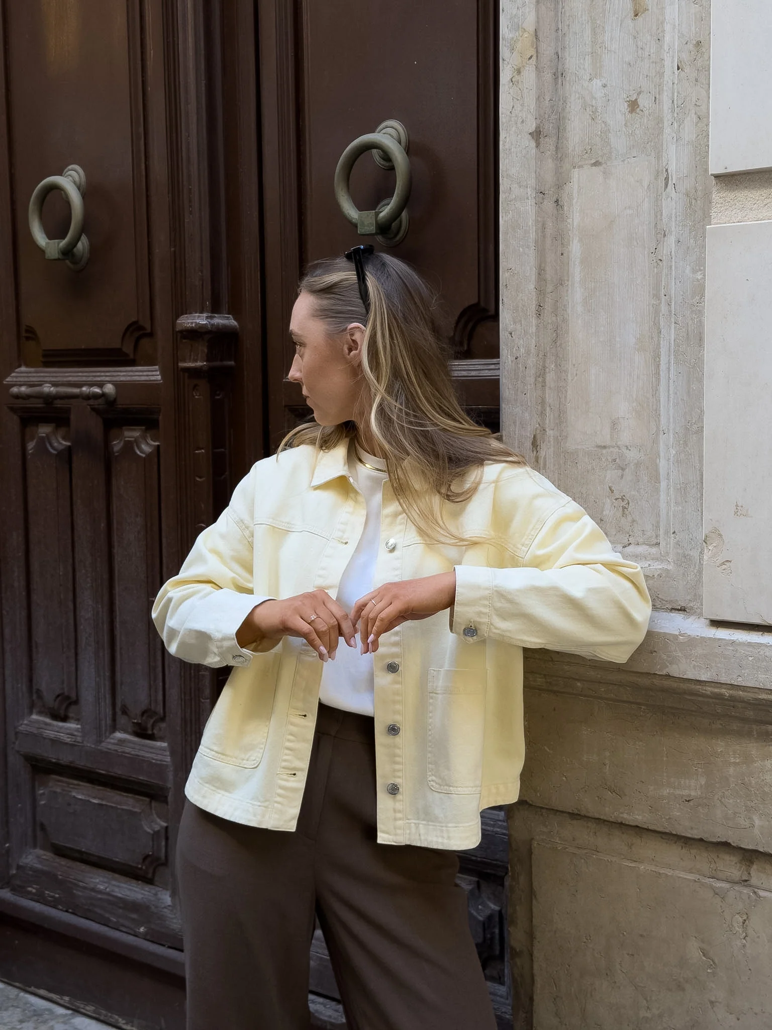 VMJAMIE Denim Jacket - Mellow Yellow - Image 5