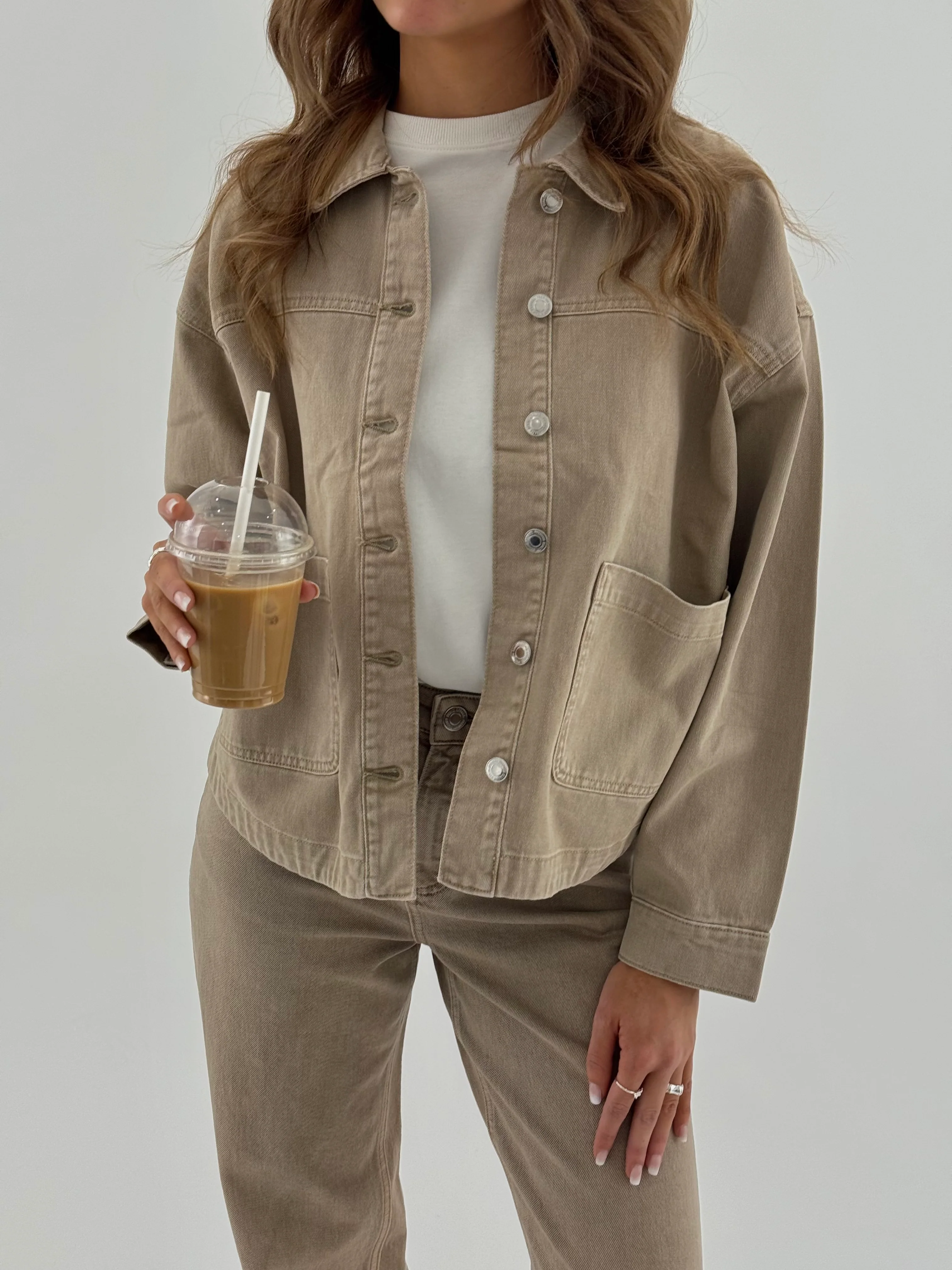 VMJAMIE Denim Jacket - Silver Mink - Image 5