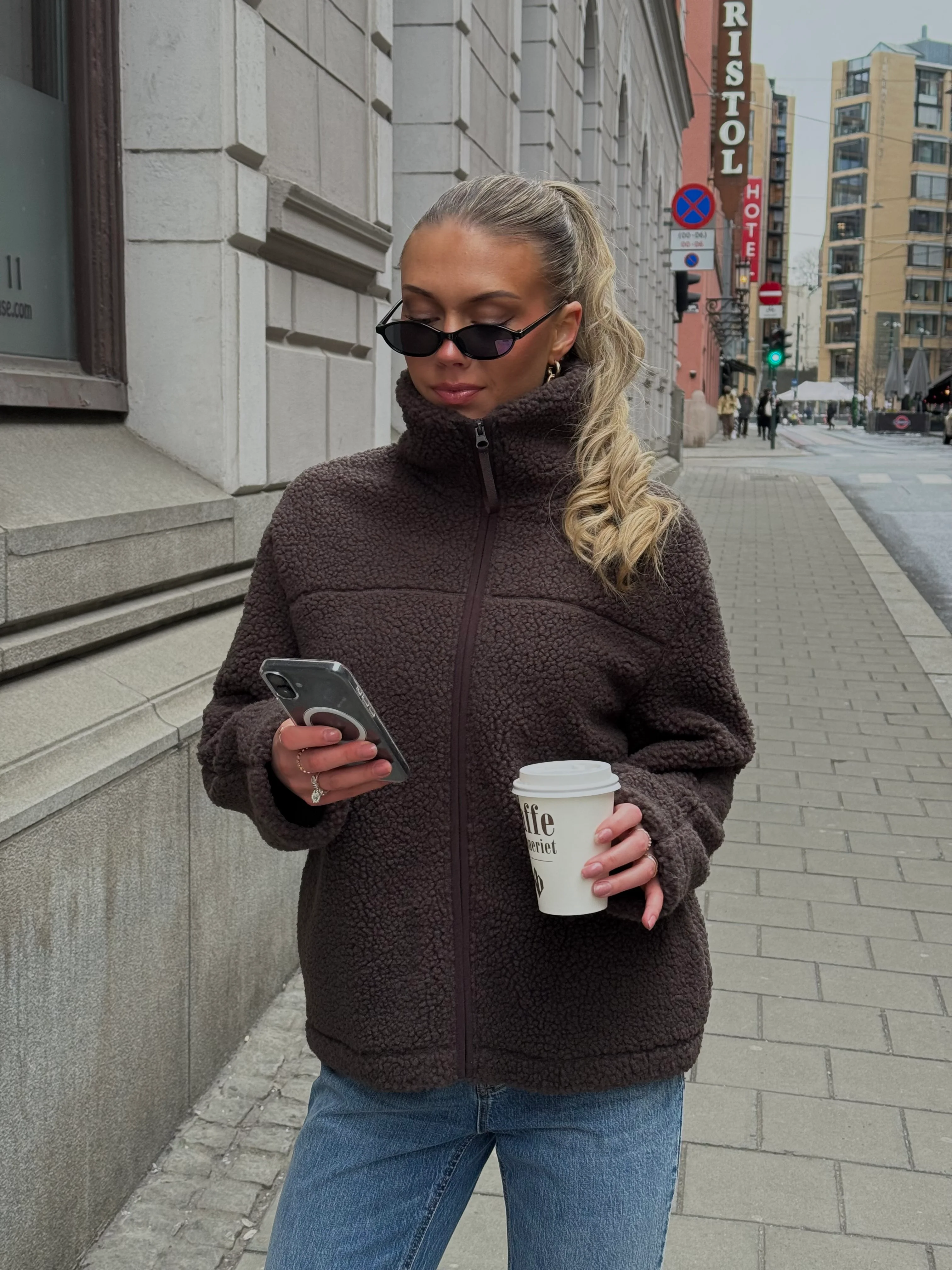 VMKARLA TEDDY JACKET - Chocolate Torte - Image 2
