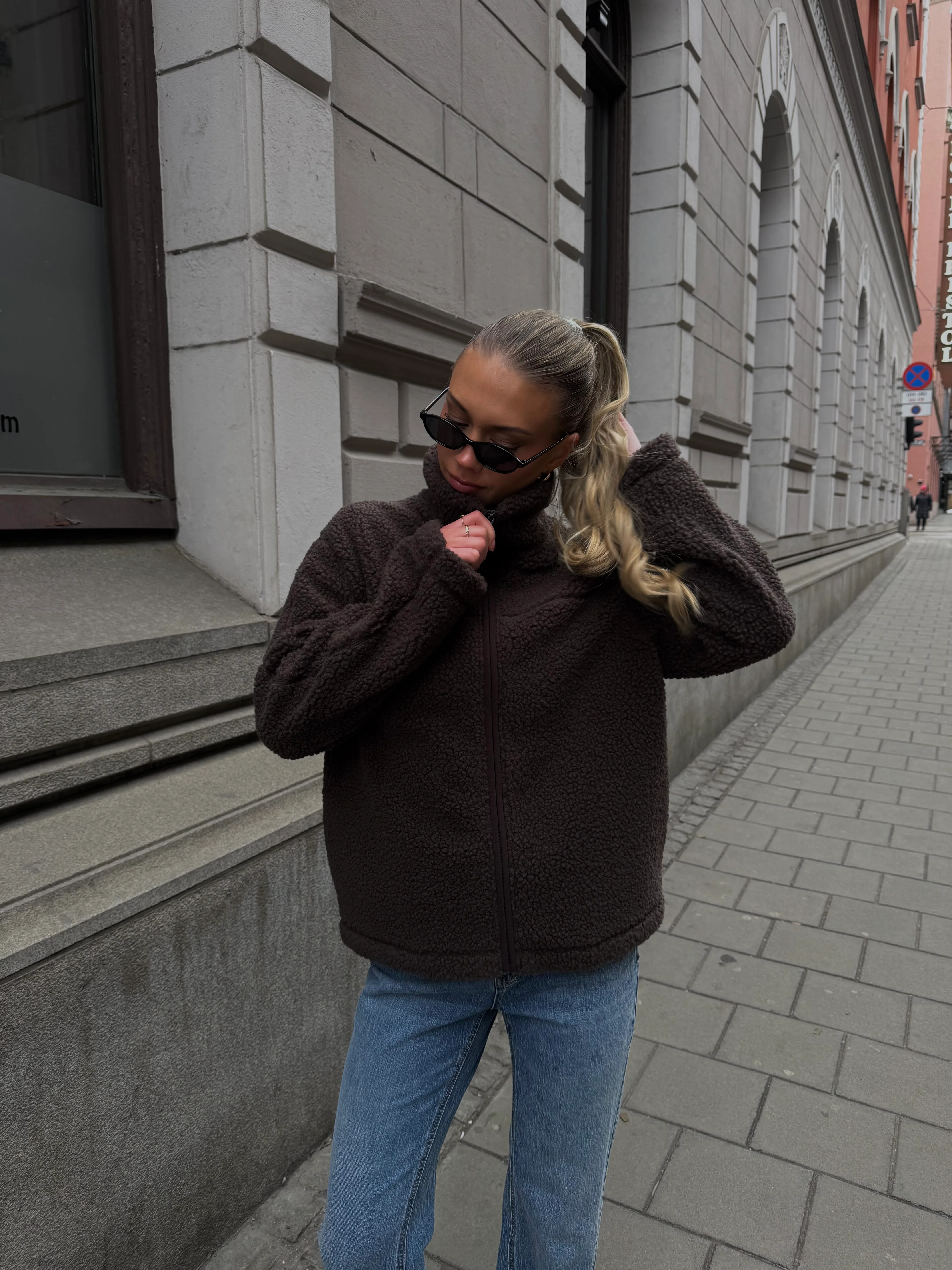 VMKARLA TEDDY JACKET - Chocolate Torte - Image 4