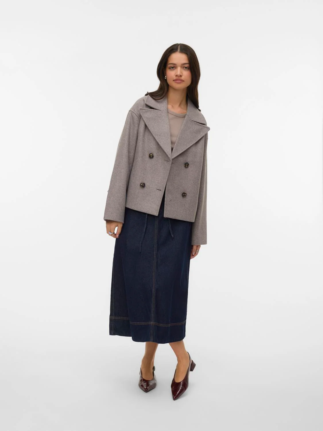 VMVINCELINE Jacket - Driftwood - Image 4