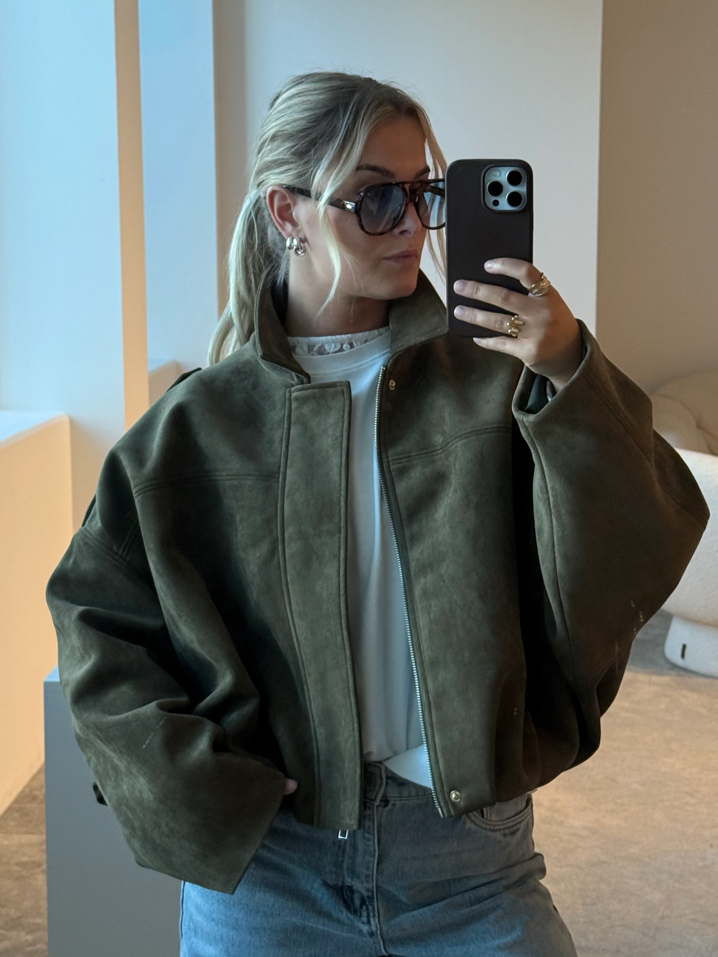 VMHAZEL Bomber - Military Olive - Image 5