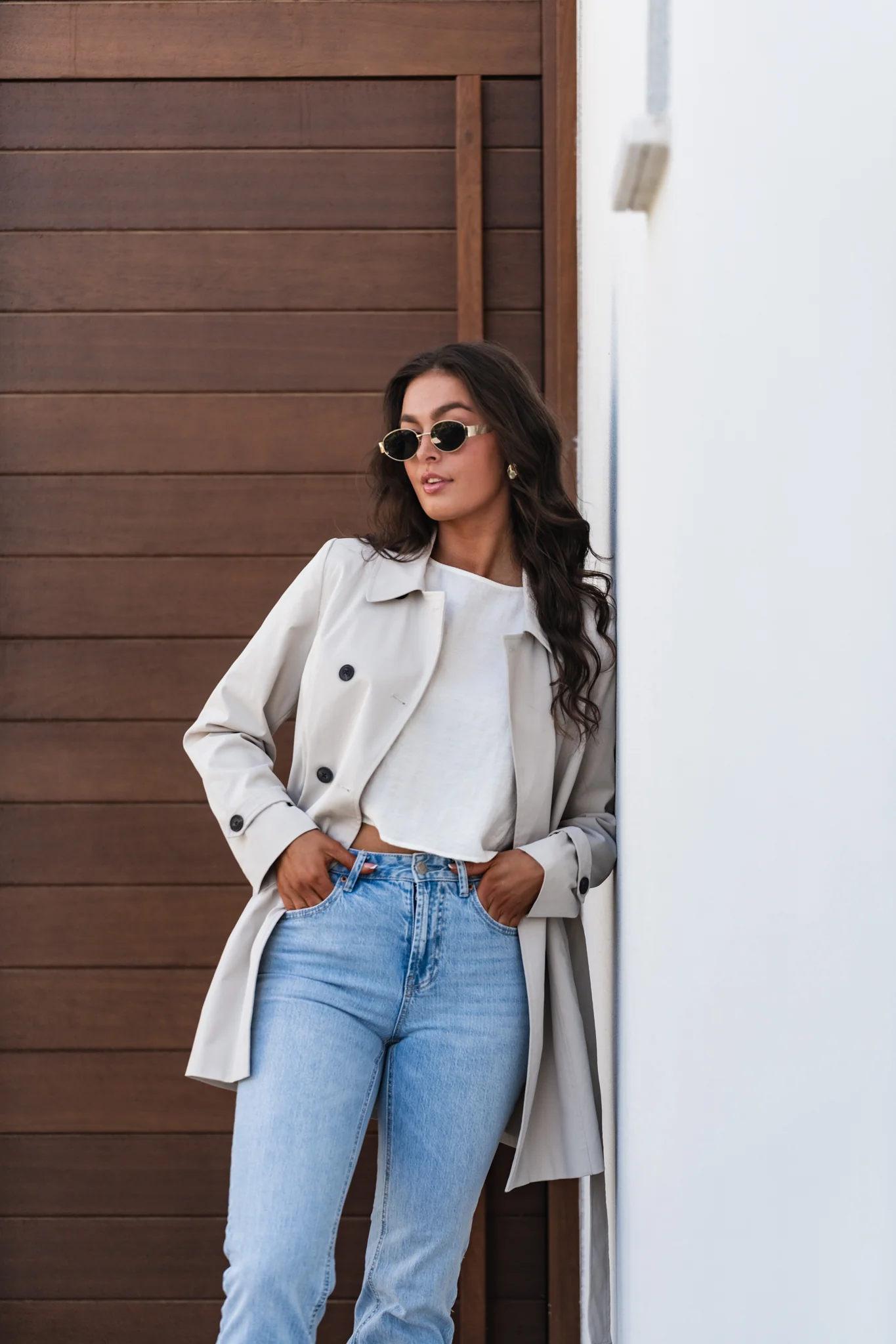 VMCHELSEA Trenchcoat - Oatmeal - Image 3