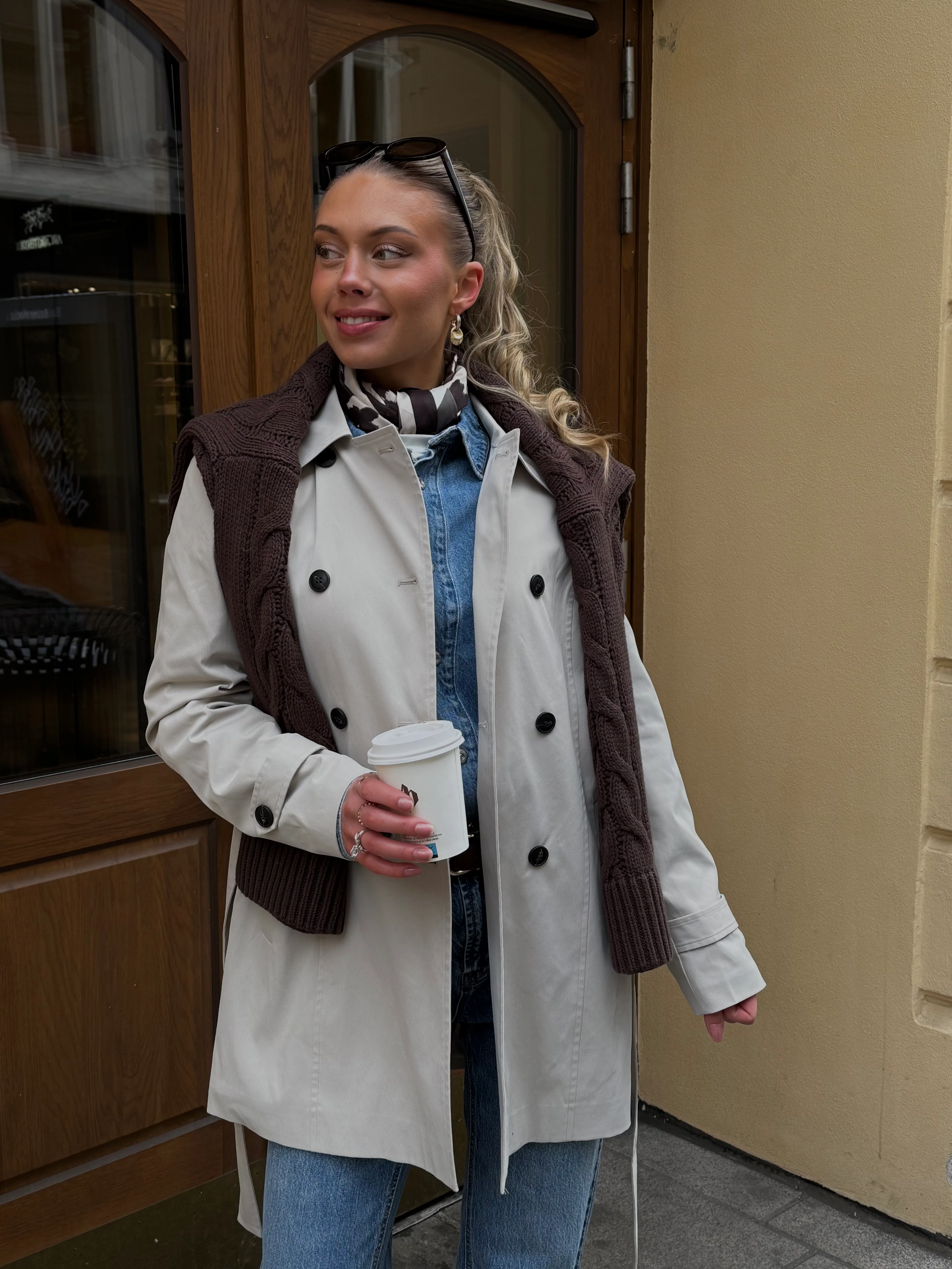 VMCHELSEA Trenchcoat - Oatmeal - Image 5