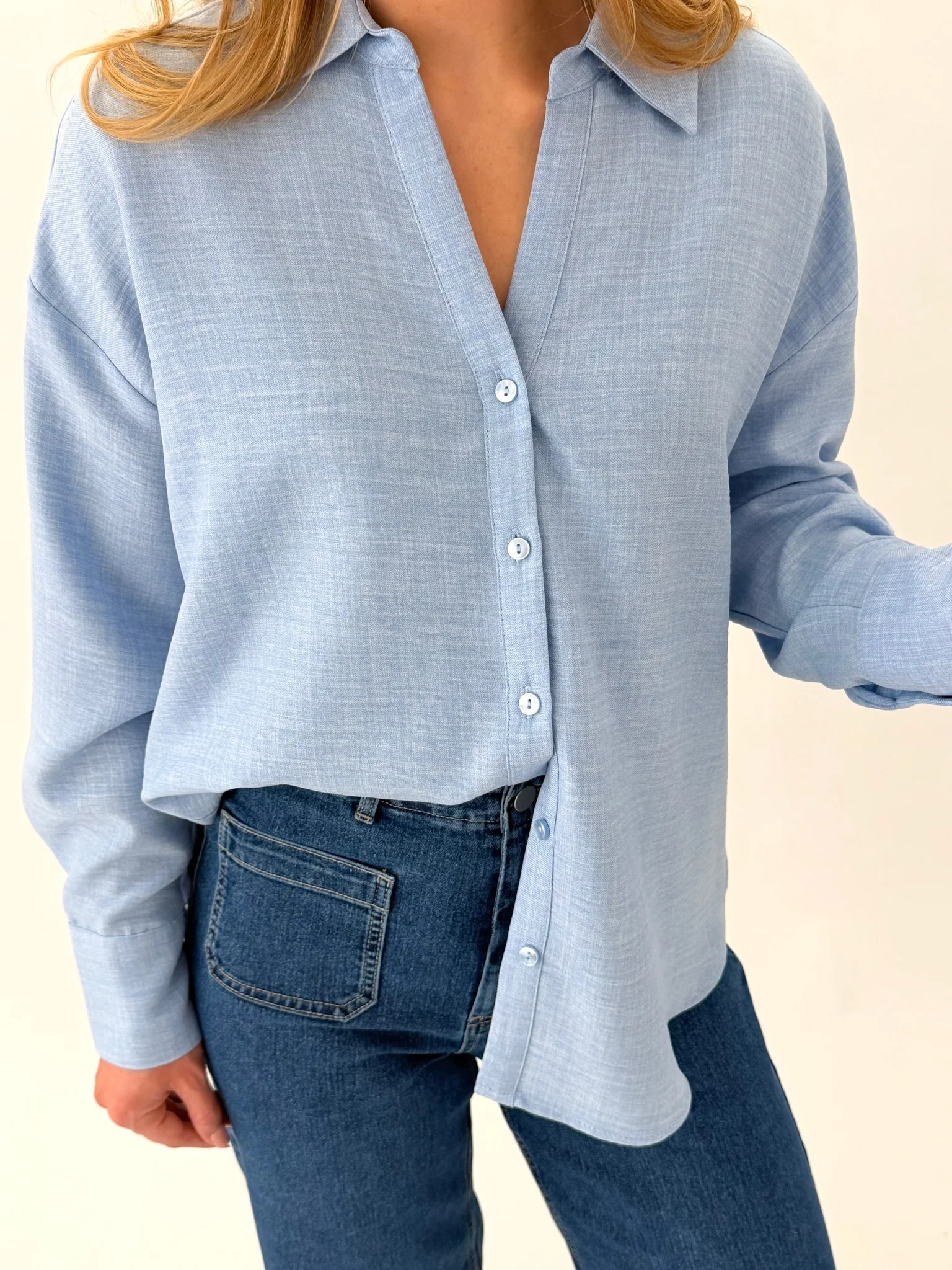 VMMELANEY Shirts - Chambray Blue - Image 3