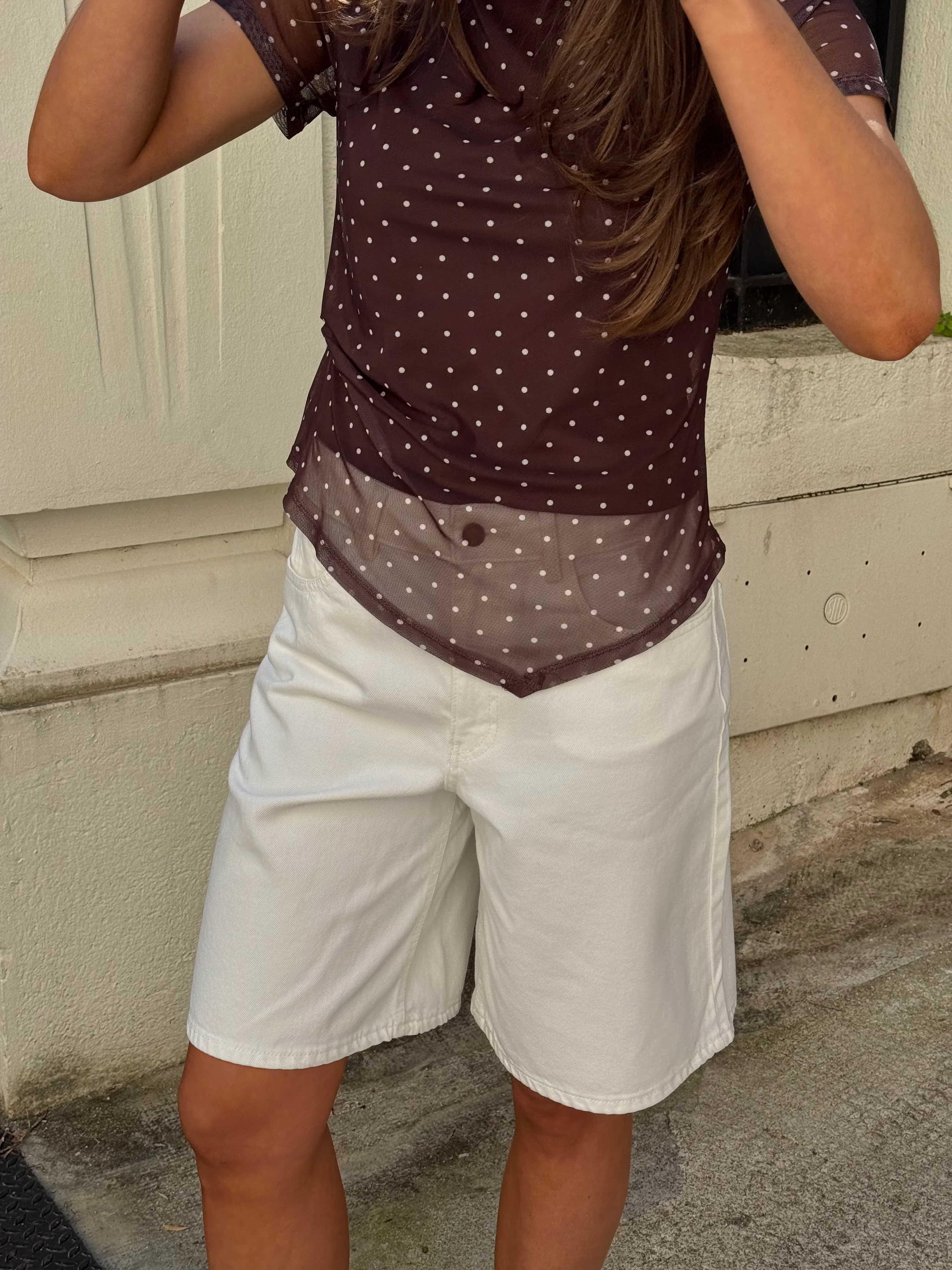 VMSAGE Shorts - Ecru - Image 5