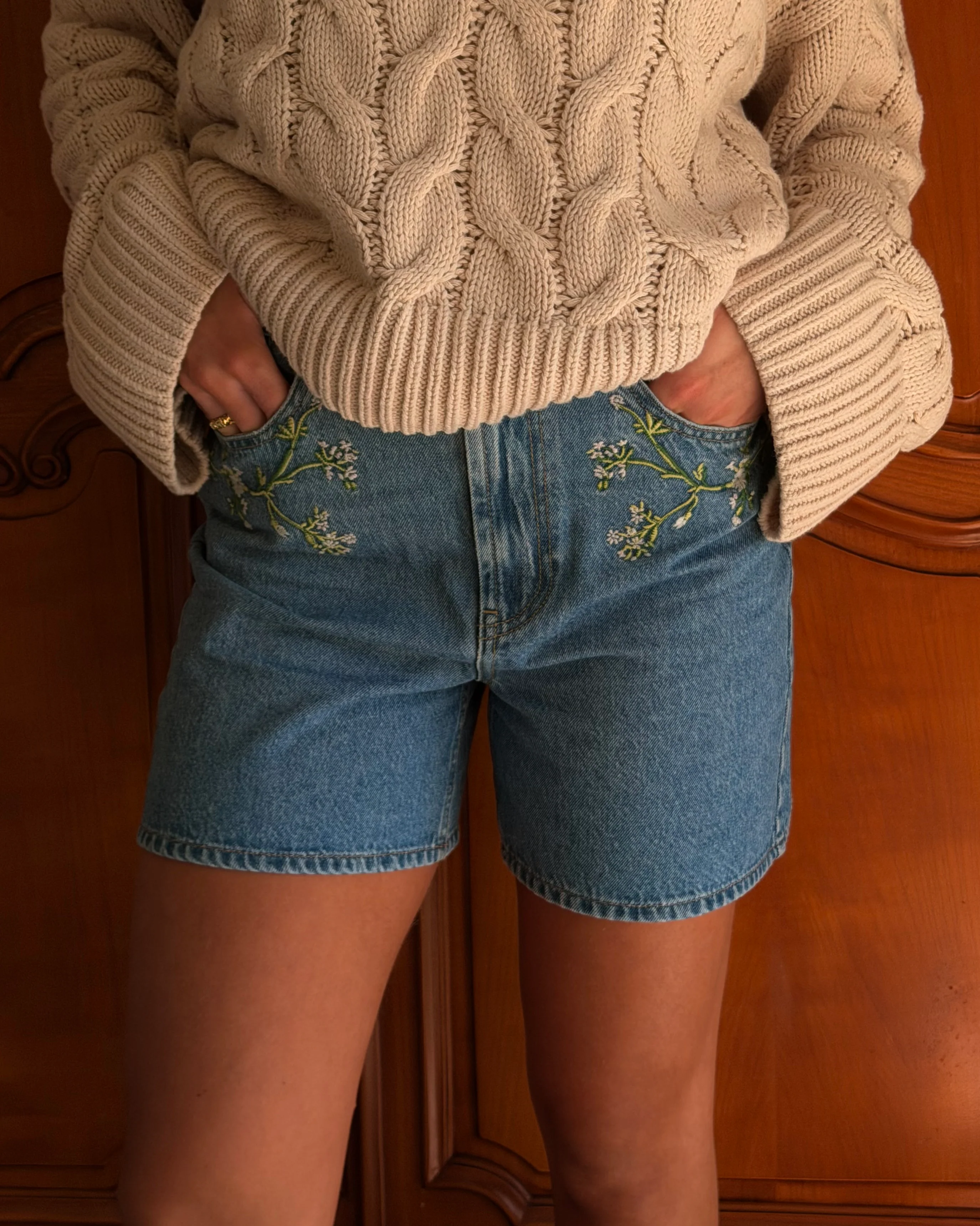 PCSKY Shorts - Medium Blue Denim - Image 5