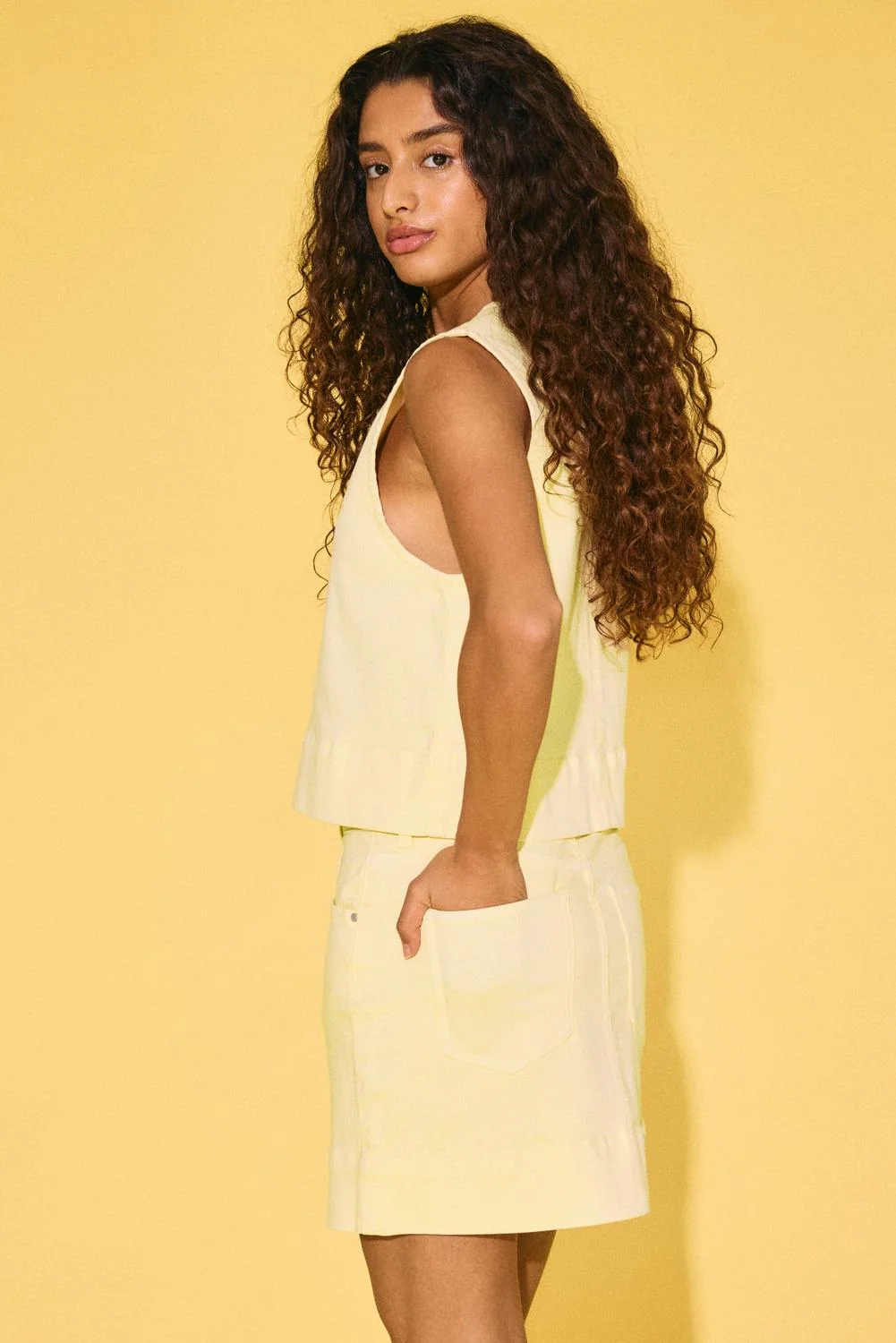 NMYOLANDA Short Skirt - French Vanilla - Image 11