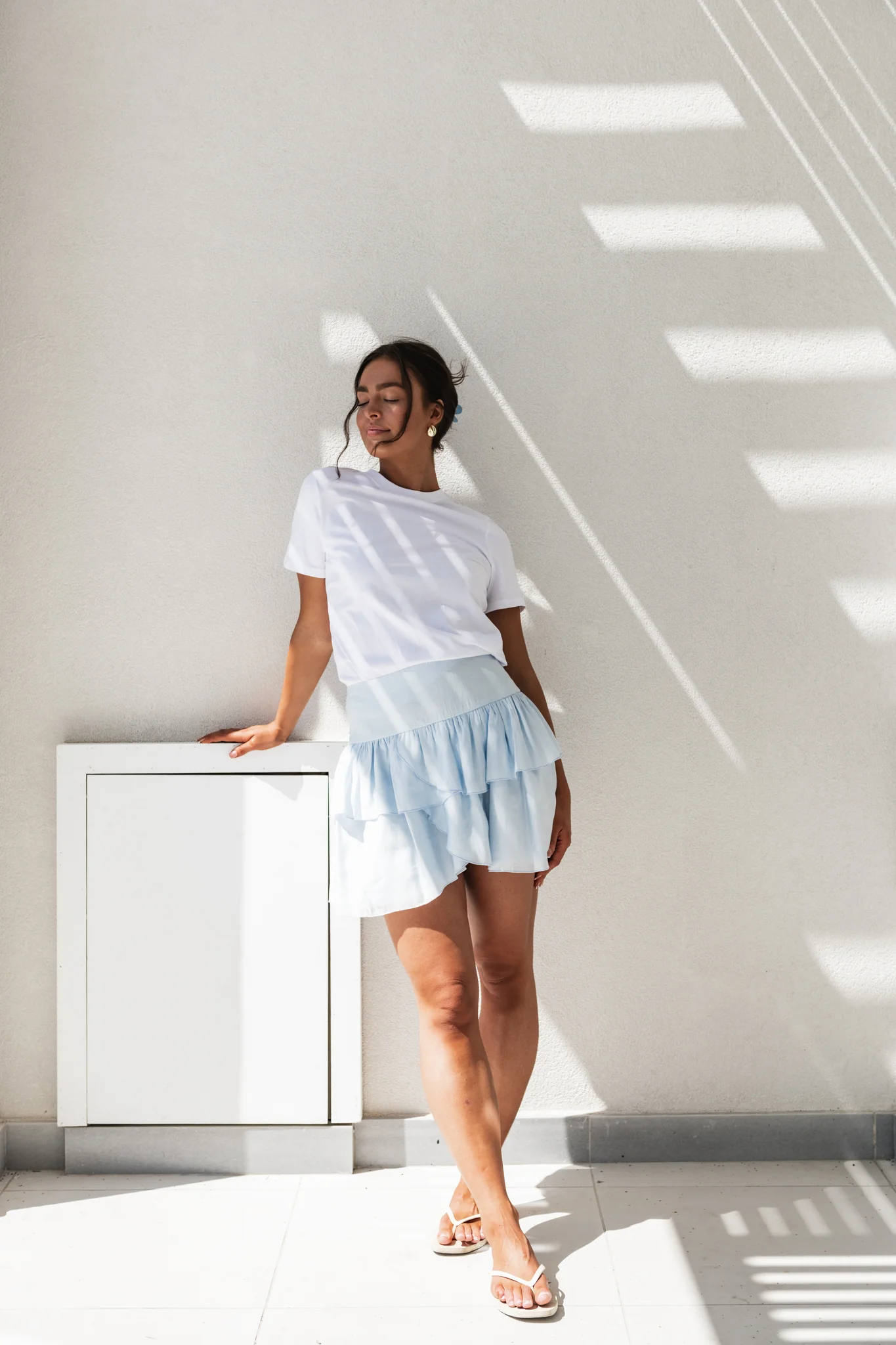 VMCLARA Short Skirt - Ice Water - Image 3