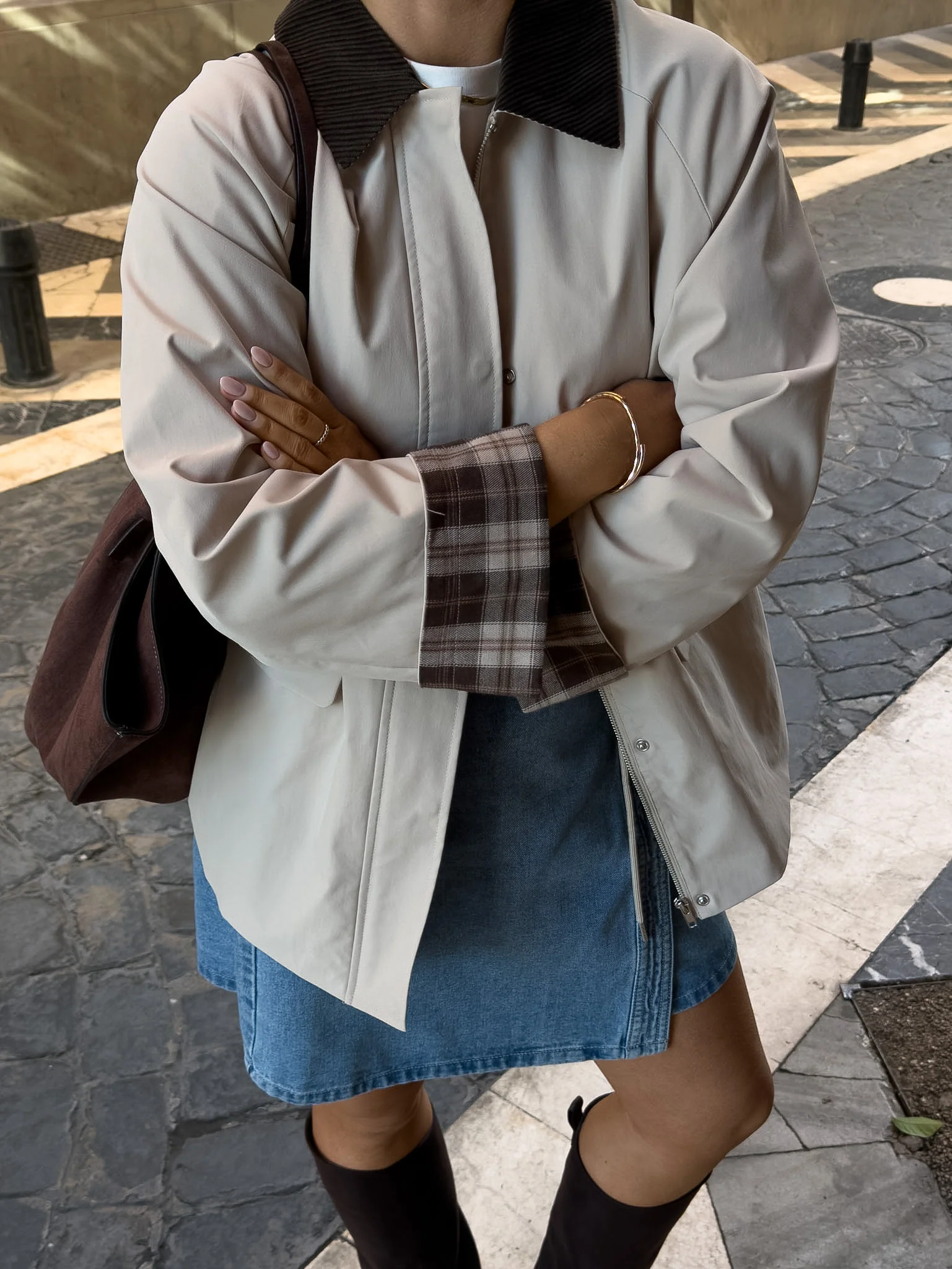 VMLIZA Short Skirt - Medium Blue Denim - Image 4