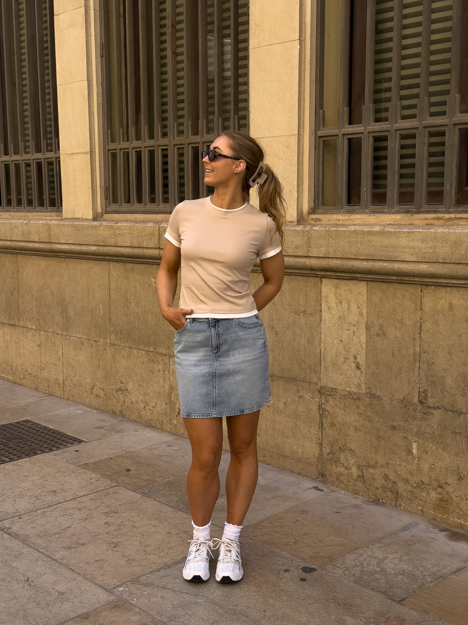 VMTESSA Skirt - Light Blue Denim - Image 3