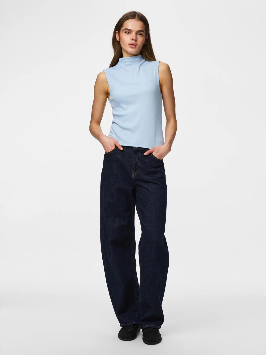 PCALLY Tank-Top - Cashmere Blue - Image 2
