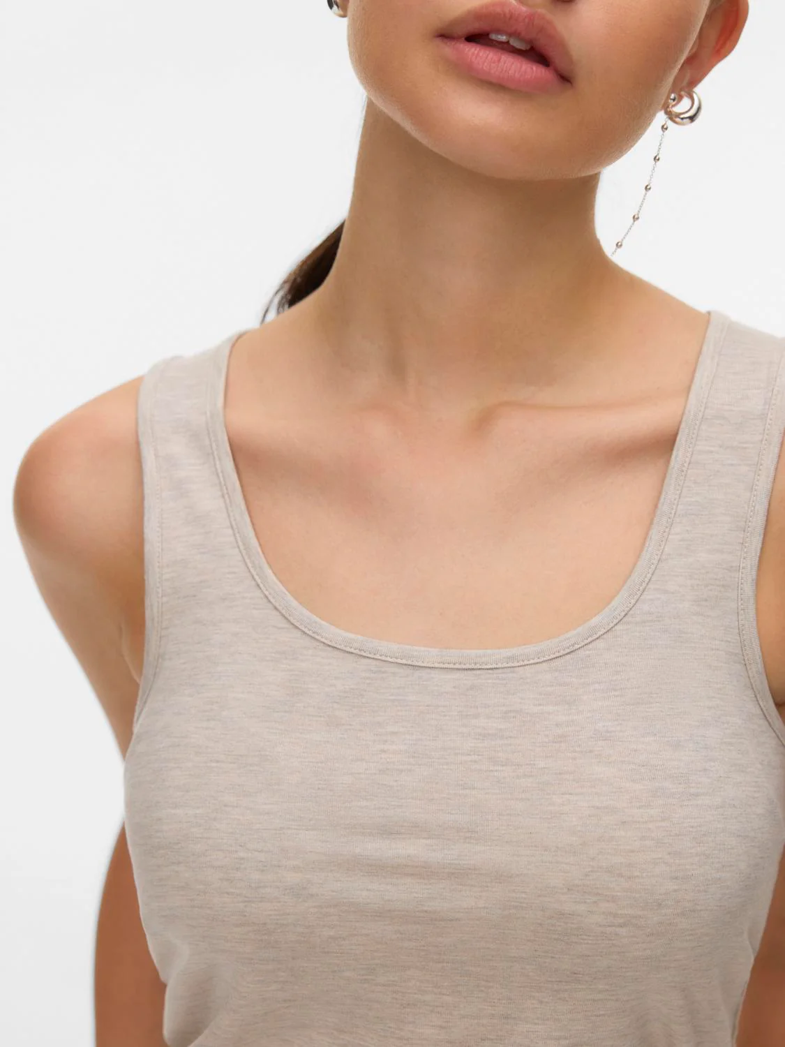 VMKYLIE Top - Light Grey Melange - Image 4