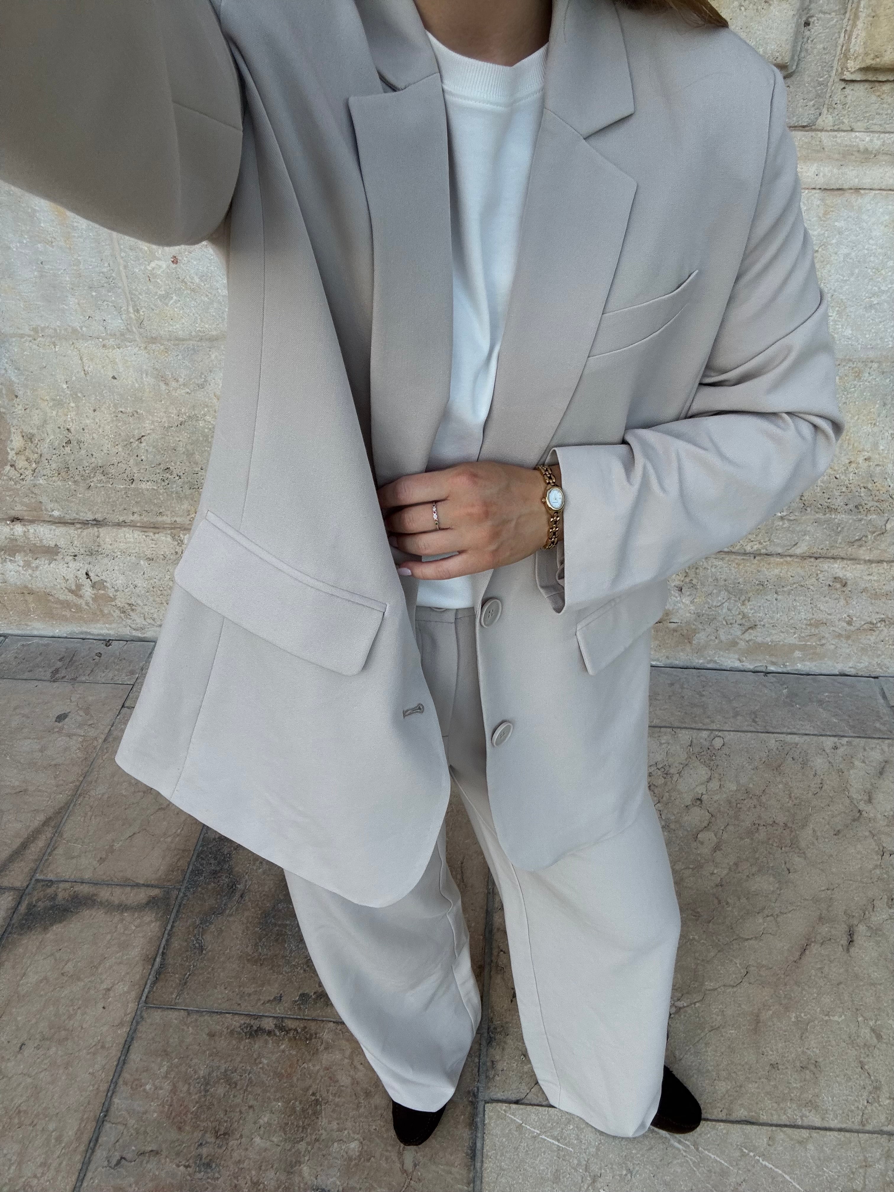PCKAMIL Blazer - Silver Lining - Image 5
