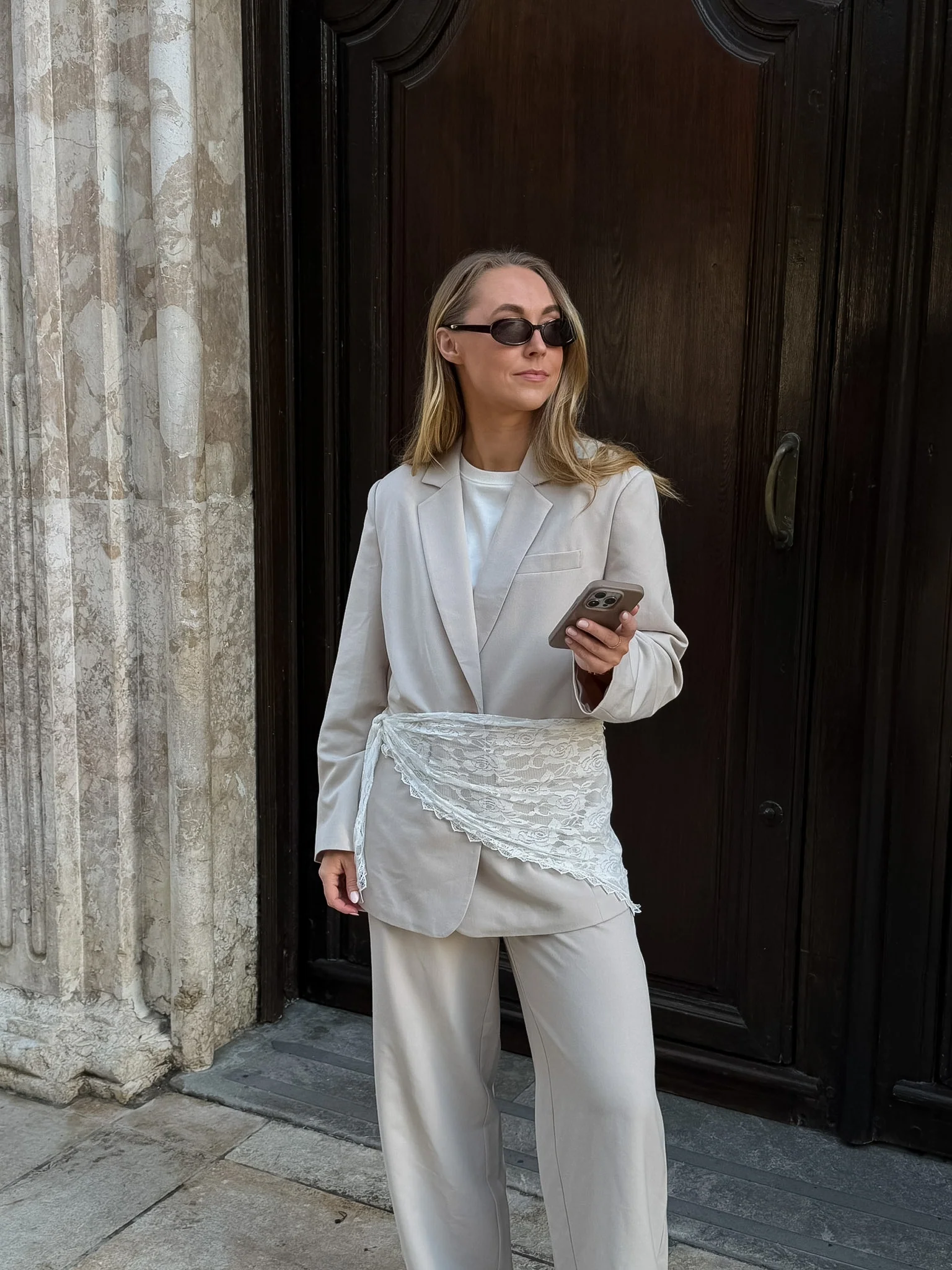 PCKAMIL Blazer - Silver Lining - Image 6
