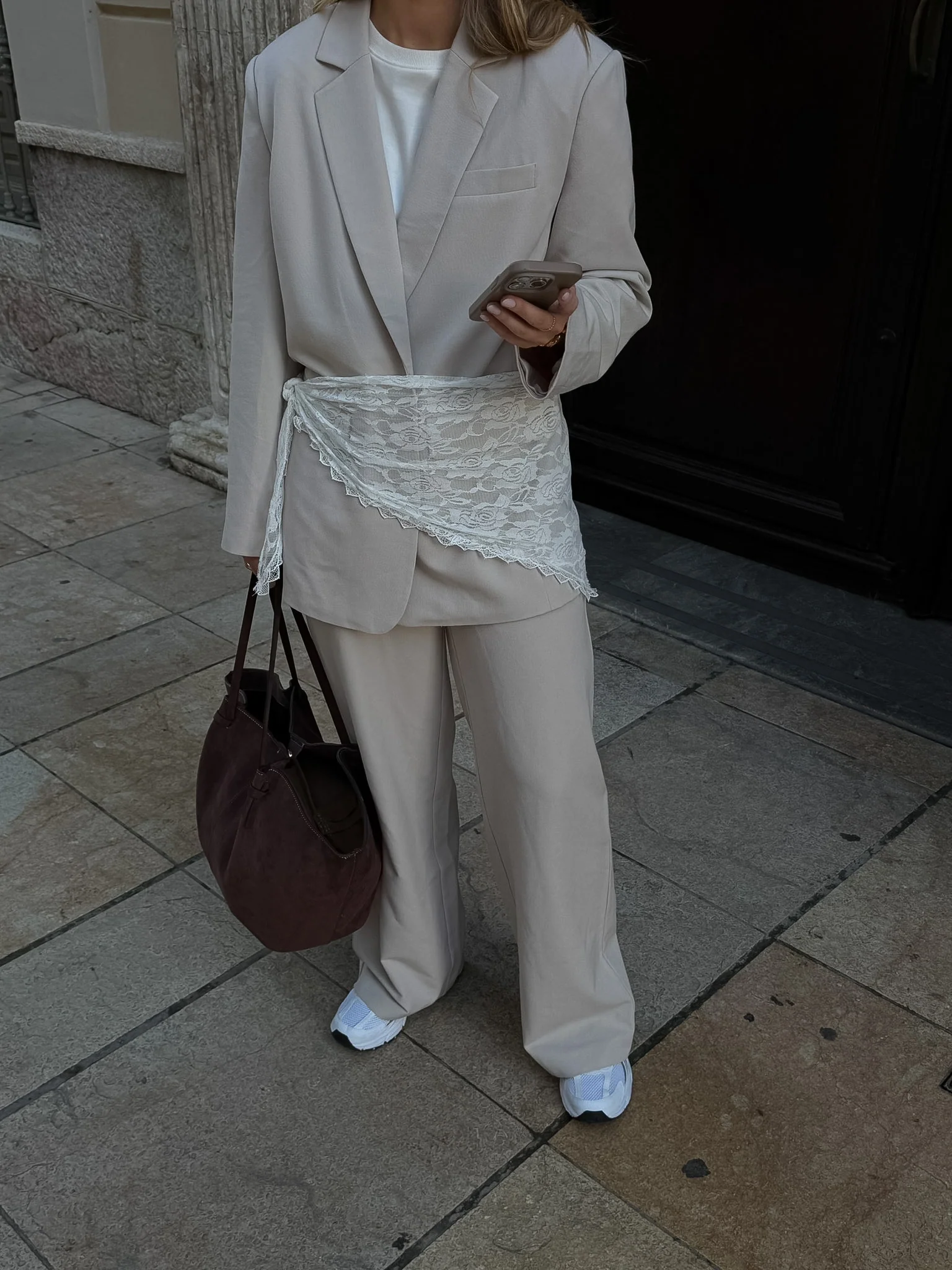PCKAMIL Blazer - Silver Lining - Image 7