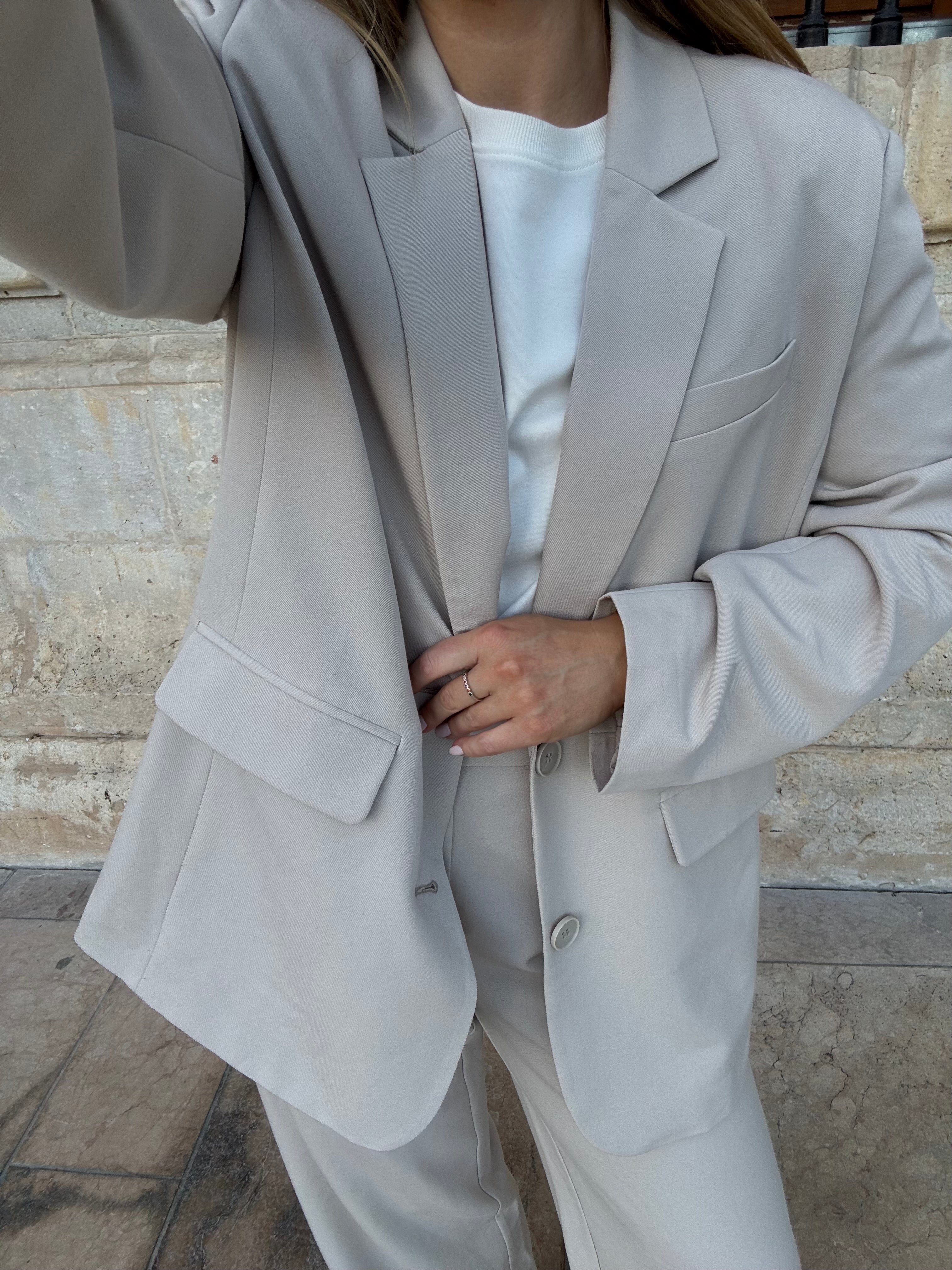 PCKAMIL Blazer - Silver Lining - Image 9