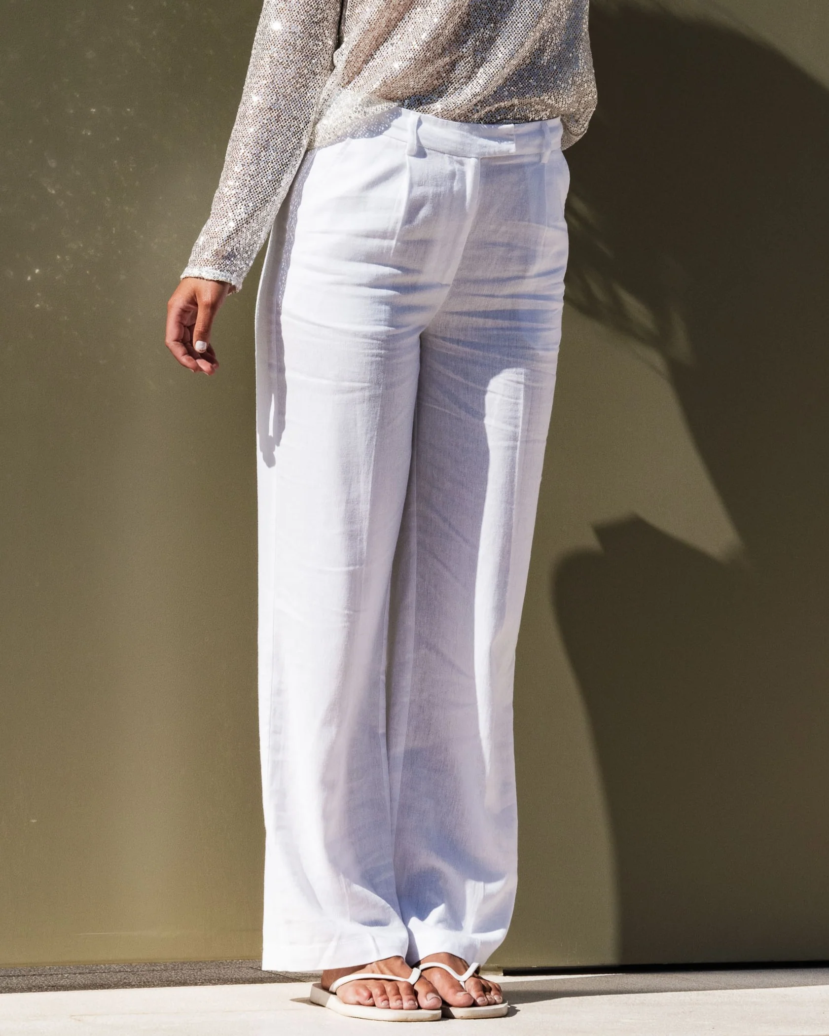PCAWACE Tailored Trousers - Cloud Dancer - Image 5