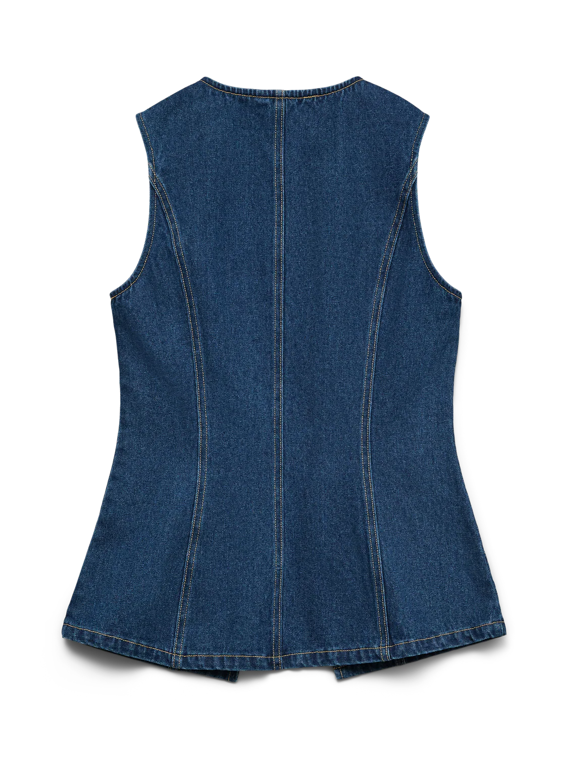 VMMARY Tailored Waistcoat - Dark Blue Denim - Image 7