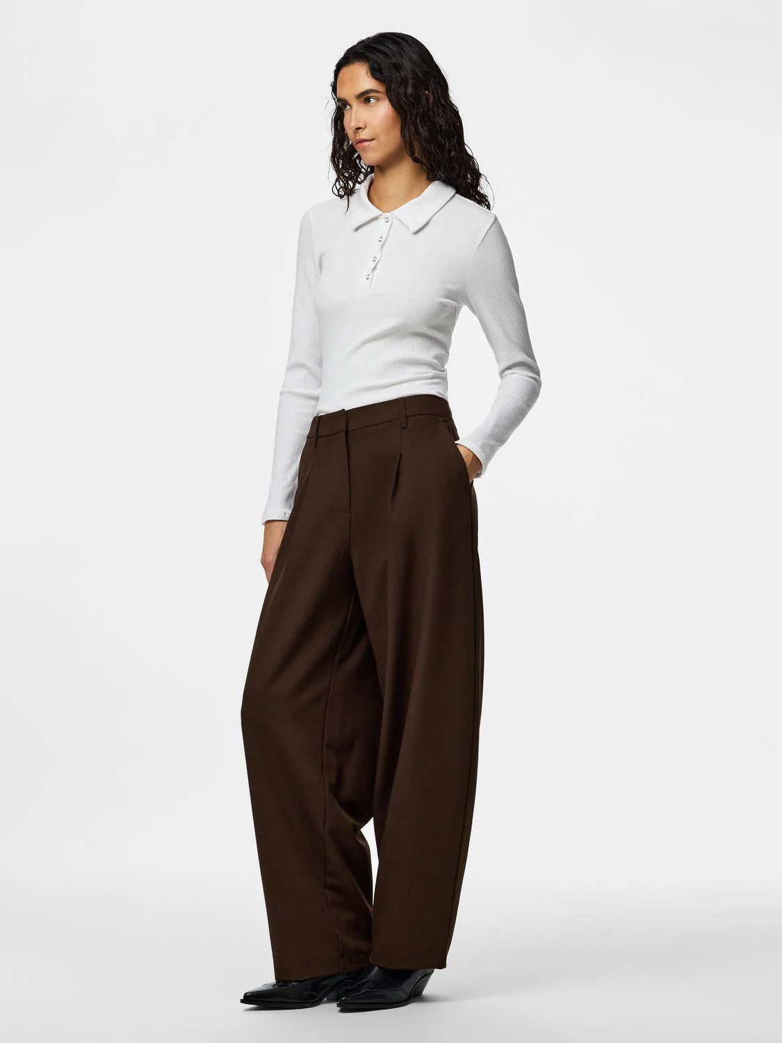 PCBOSELLA Trousers - Hot Fudge - Image 8