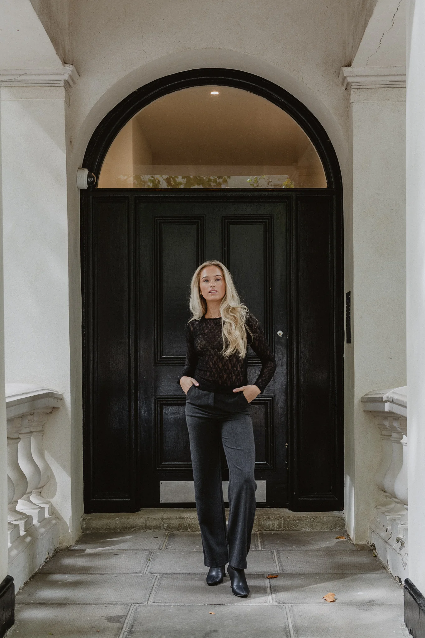 VMZAMIRA Bestie Trousers - Dark Grey Melange - Image 3
