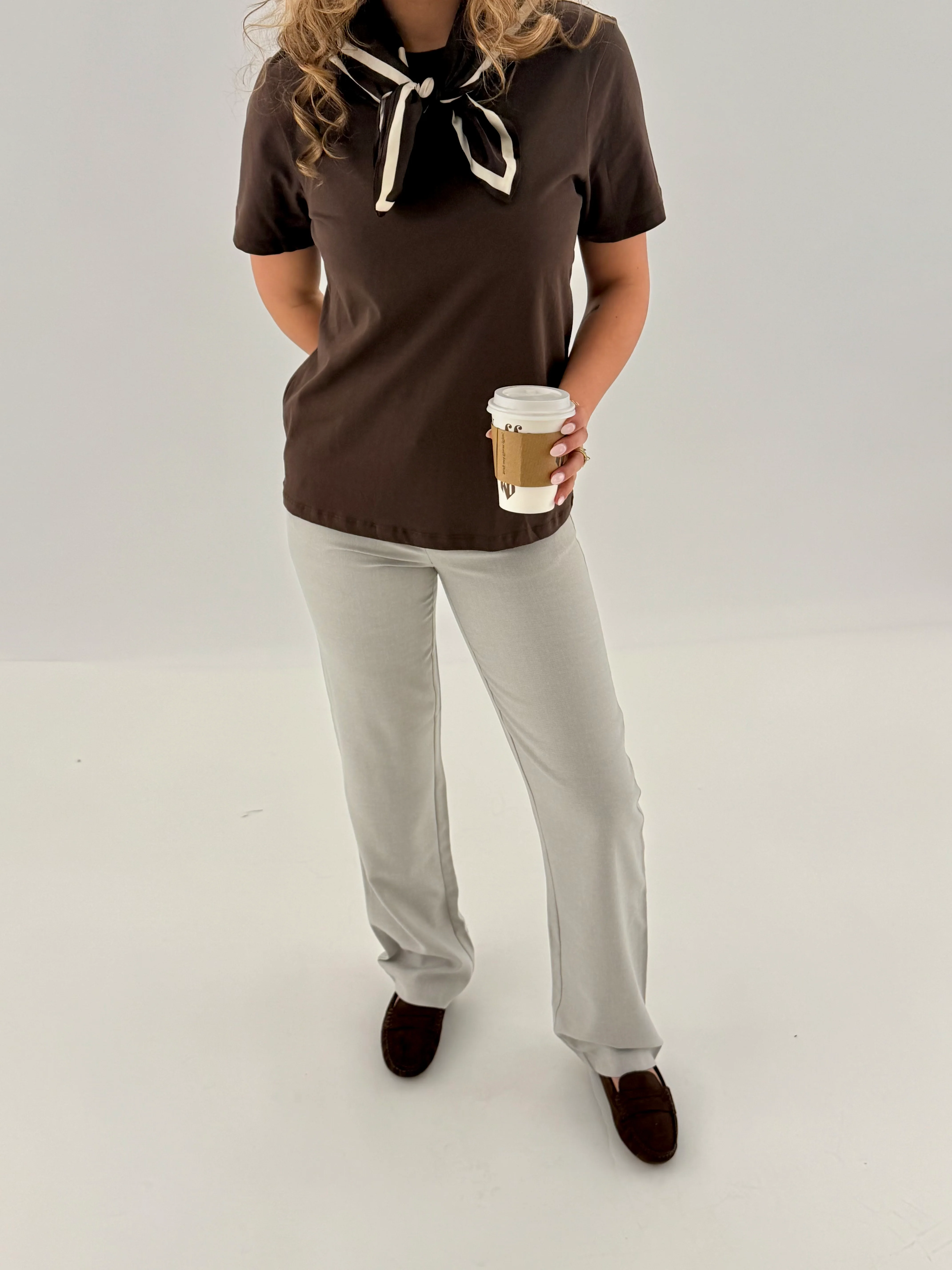 VMZAMIRA Bestie Trousers - Light Grey Melange - Image 3