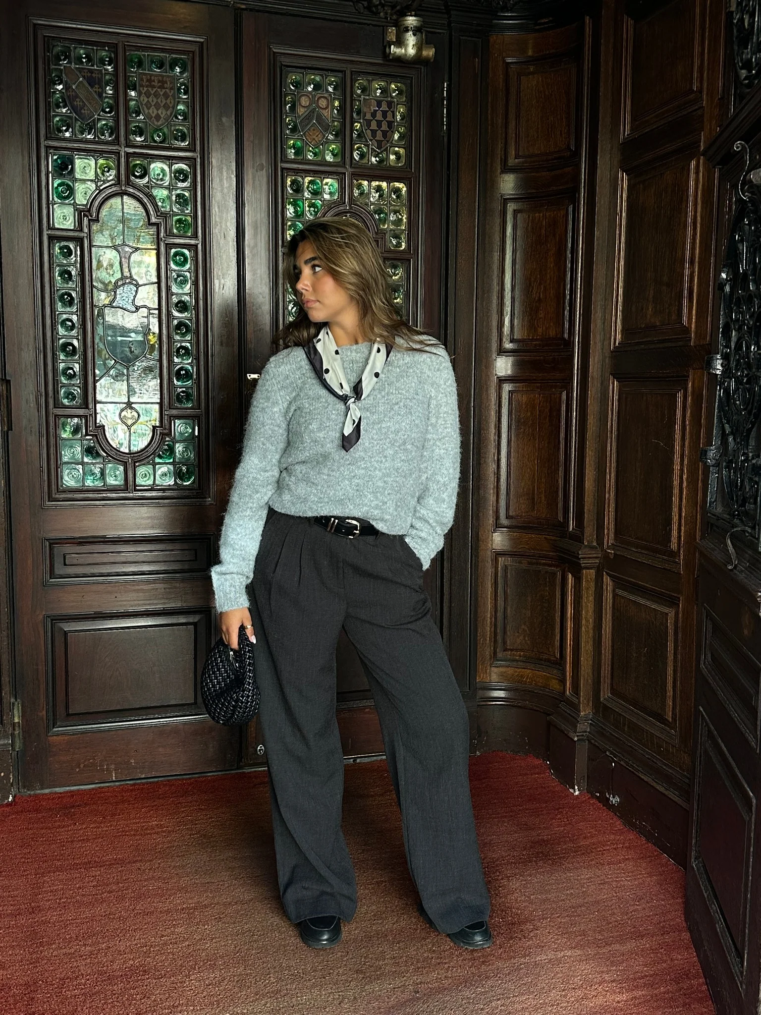 VMBESTIE Trousers - Dark Grey Melange - Image 3