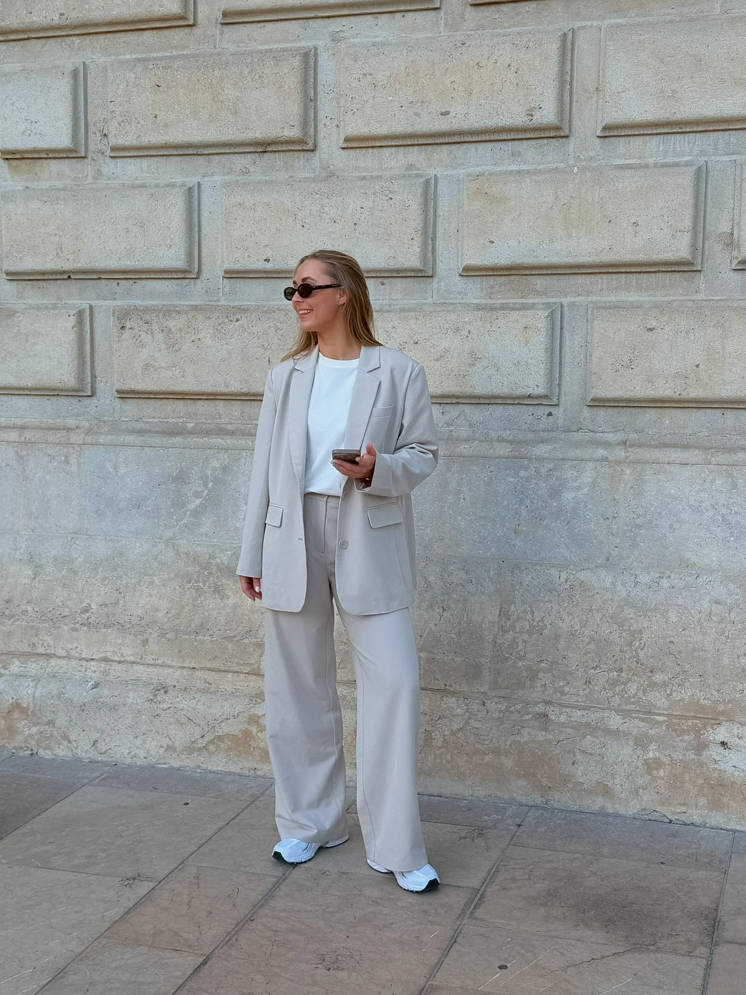 PCKAMIL Trousers - Silver Lining - Image 2